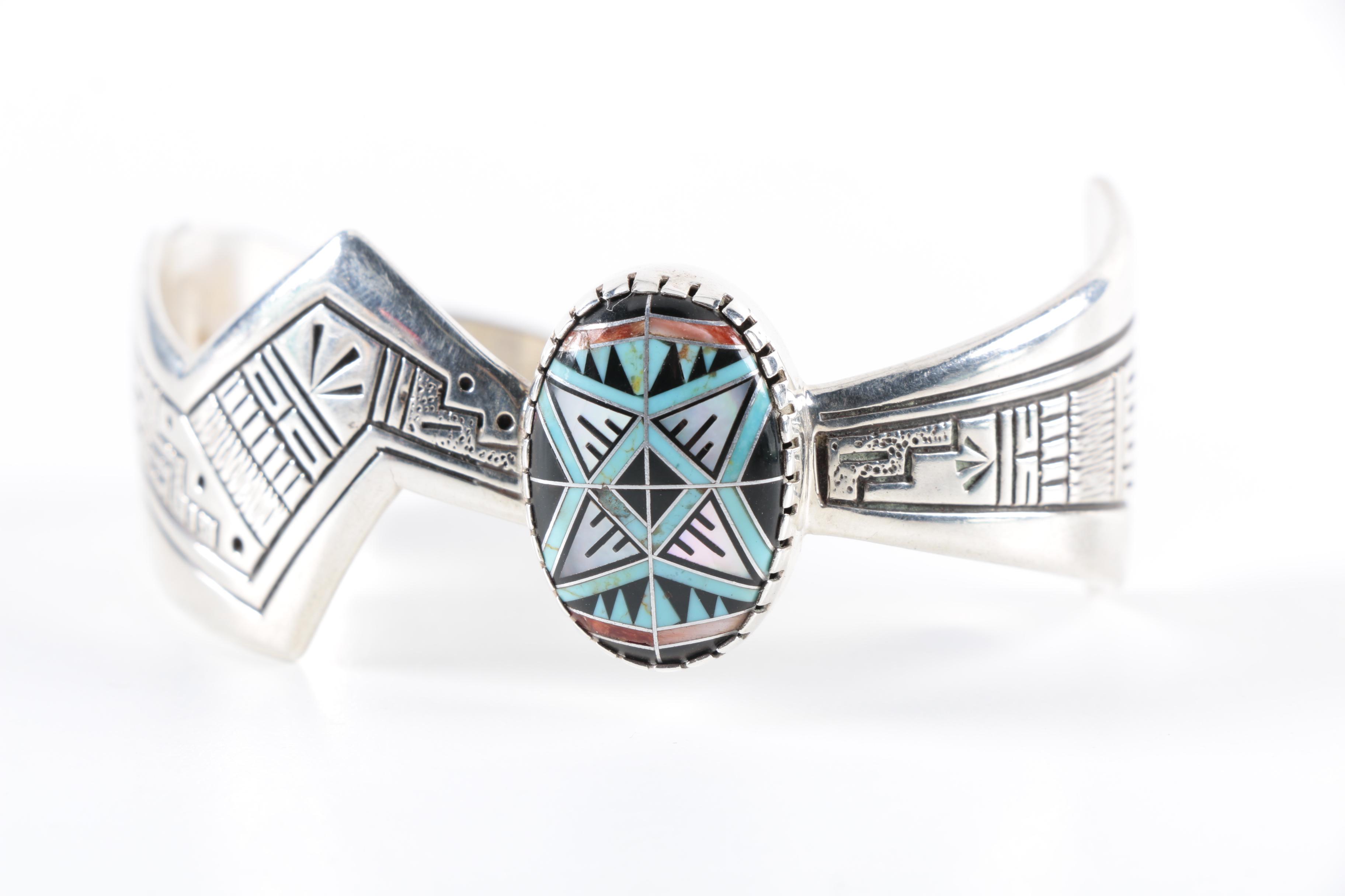 Roderick Tenorio for Relios Studio Sterling Silver "Morning Star" Cuff