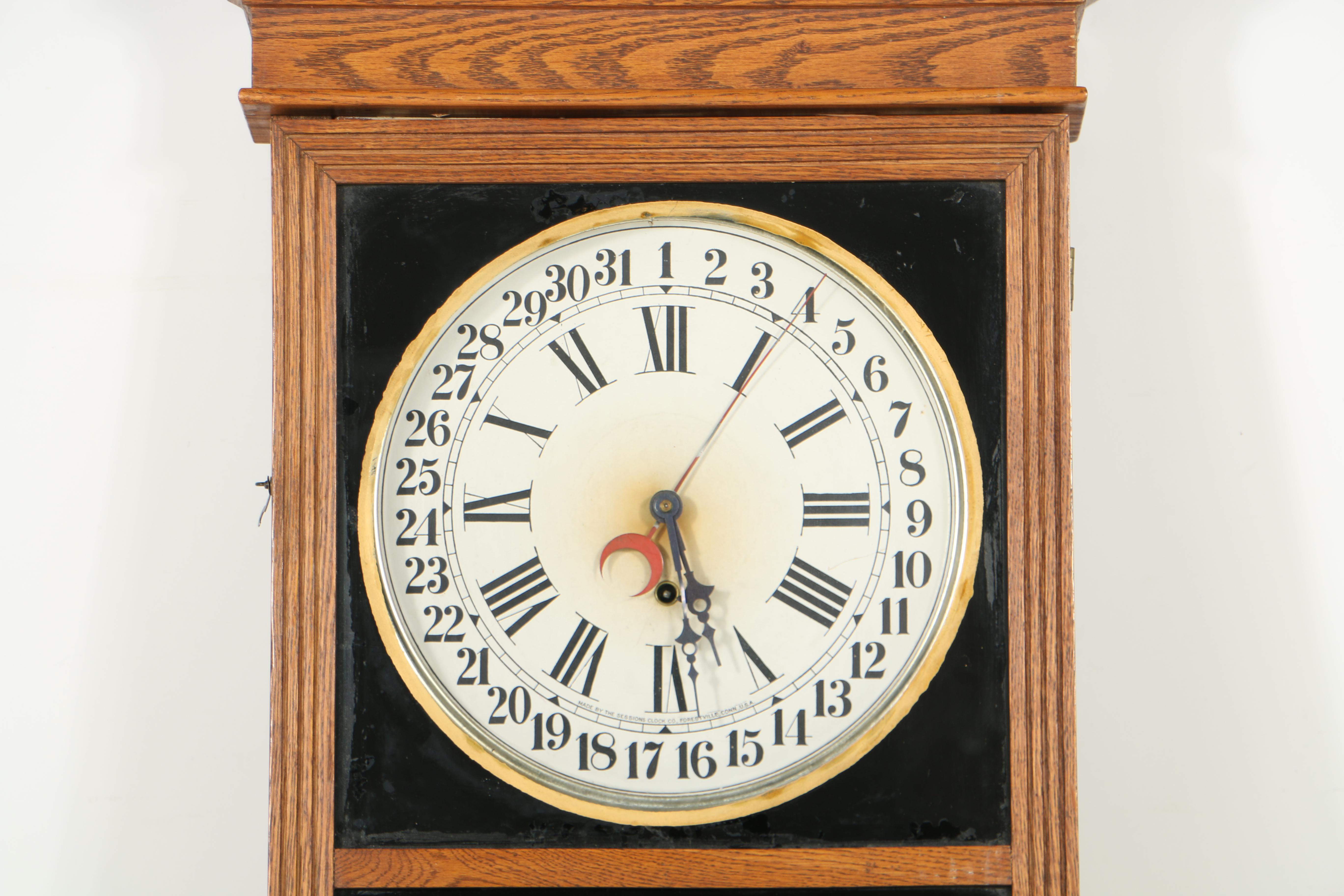 Early 20th Century Sessions Clock Company Advertising Regulator Number 2 Clock