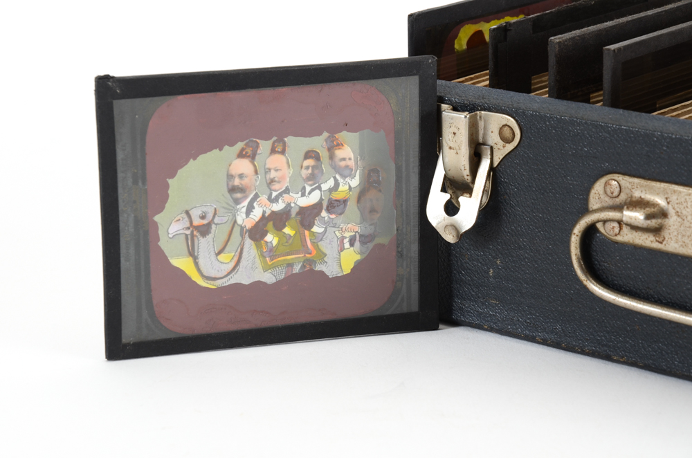 Antique Magic Lantern Glass Slides