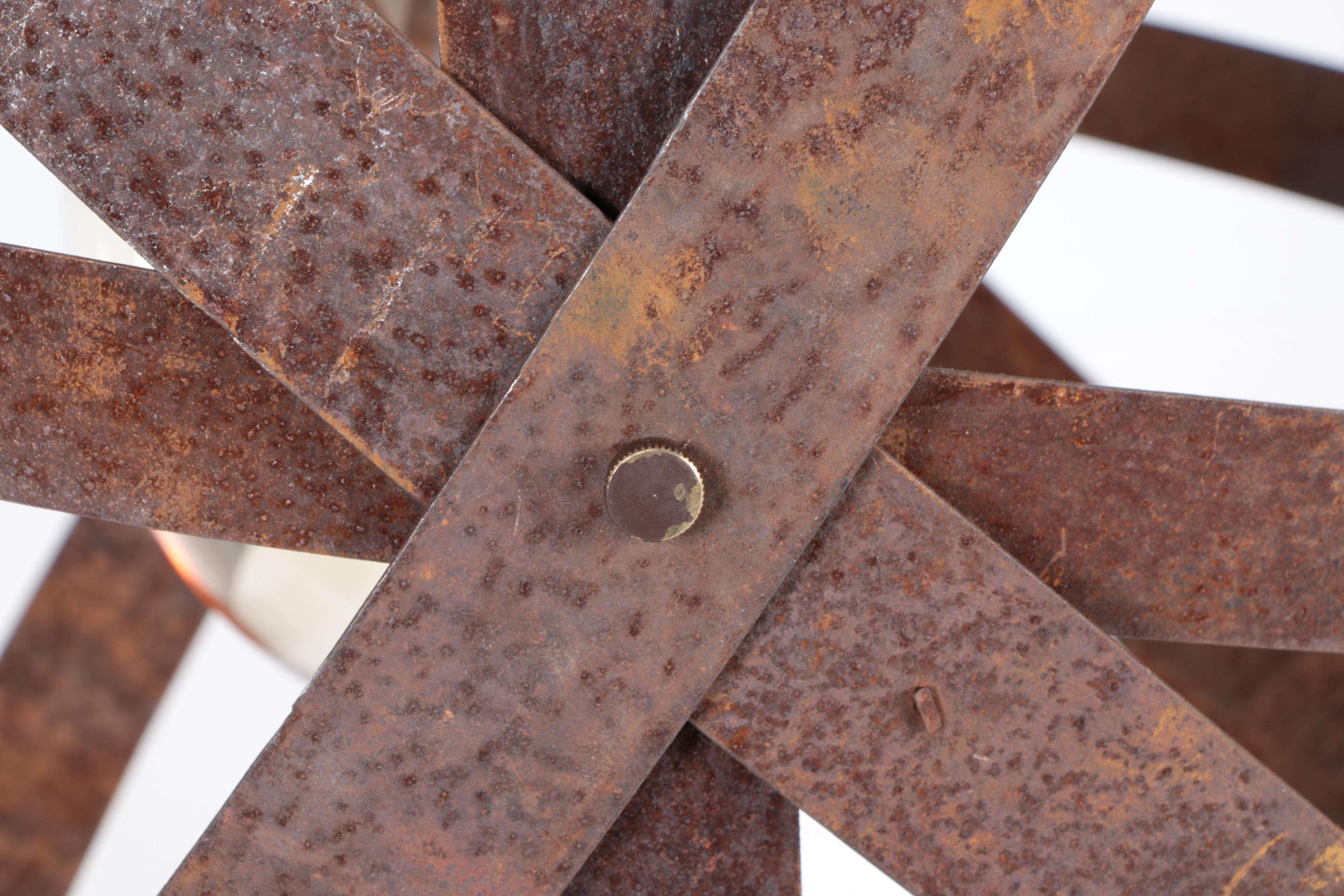 Industrial Metal Chandelier with Bulbrite Bulb