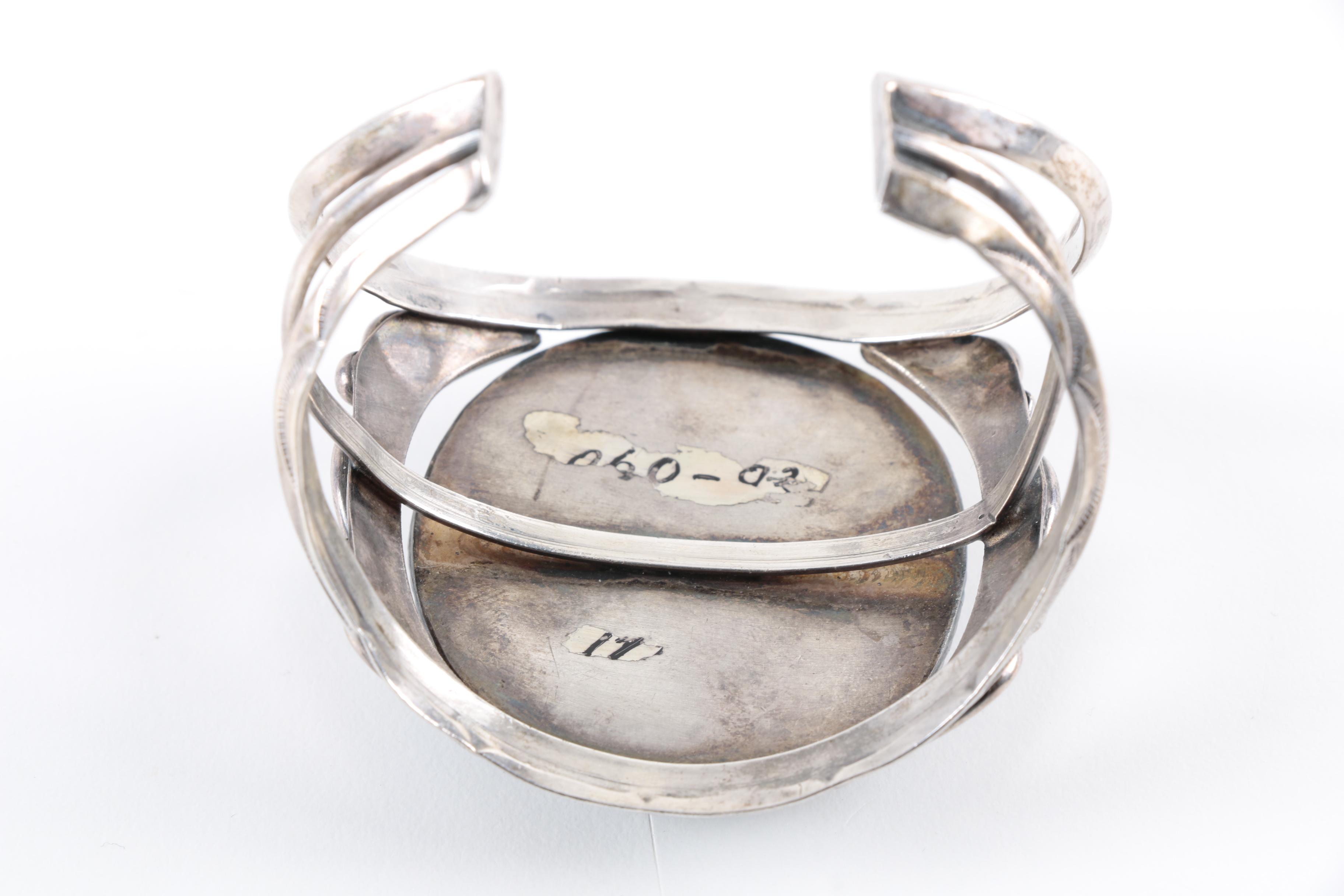 Sterling Silver Native American Style Cuff Bracelet