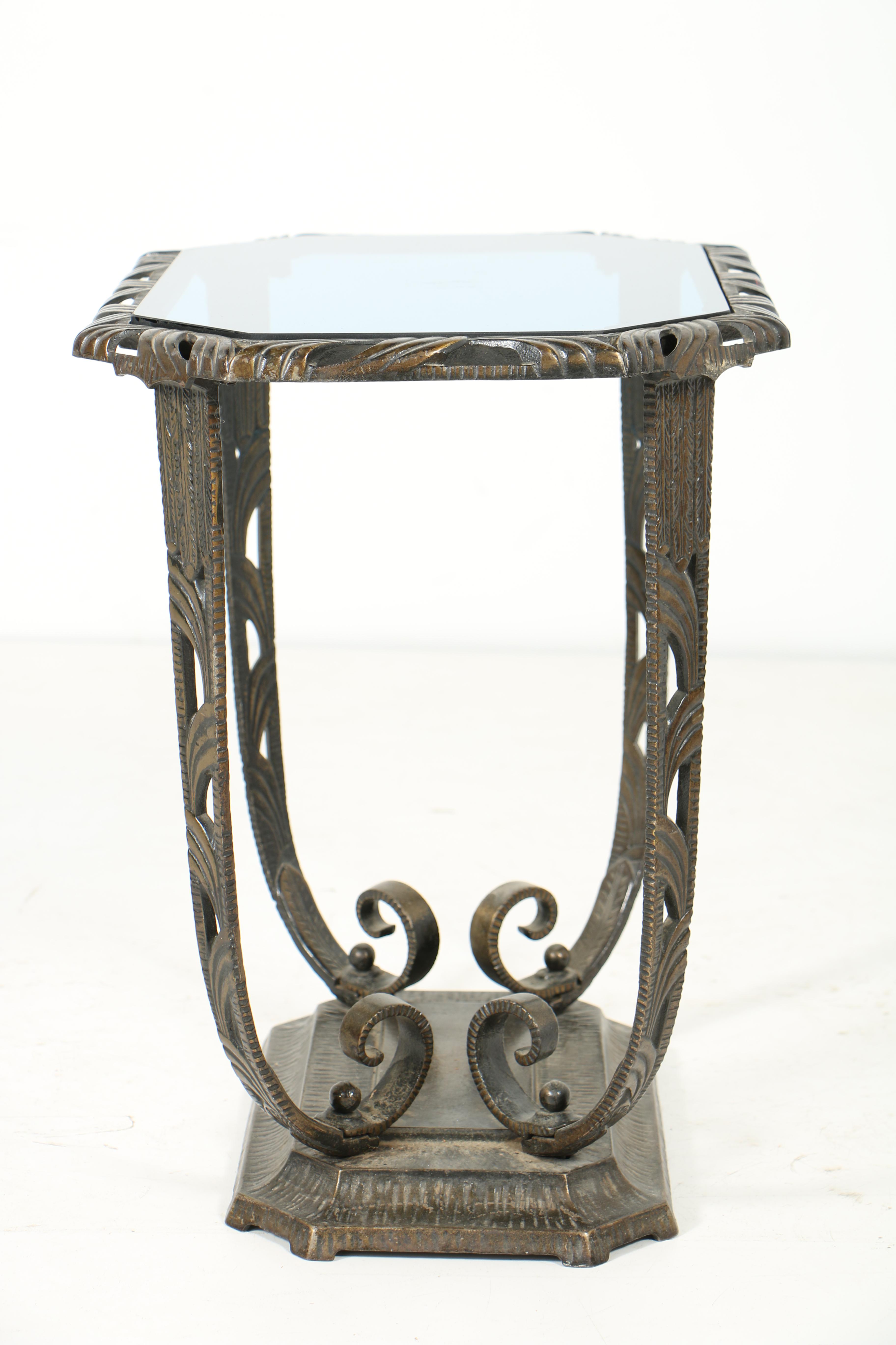Art Deco Early 20th Century Metal Accent Table