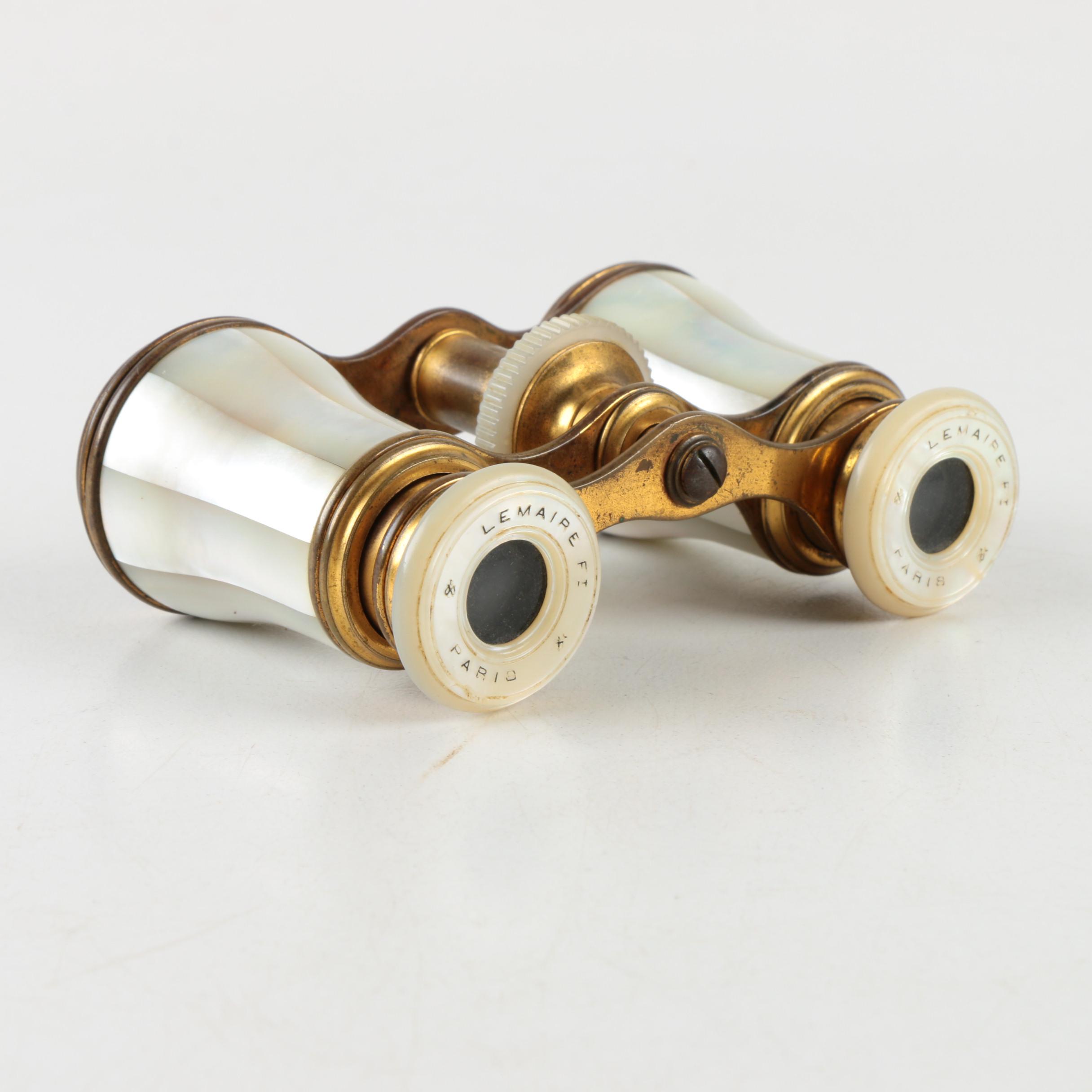 Vintage Lemaire Fabt Mother of Pearl Opera Glasses
