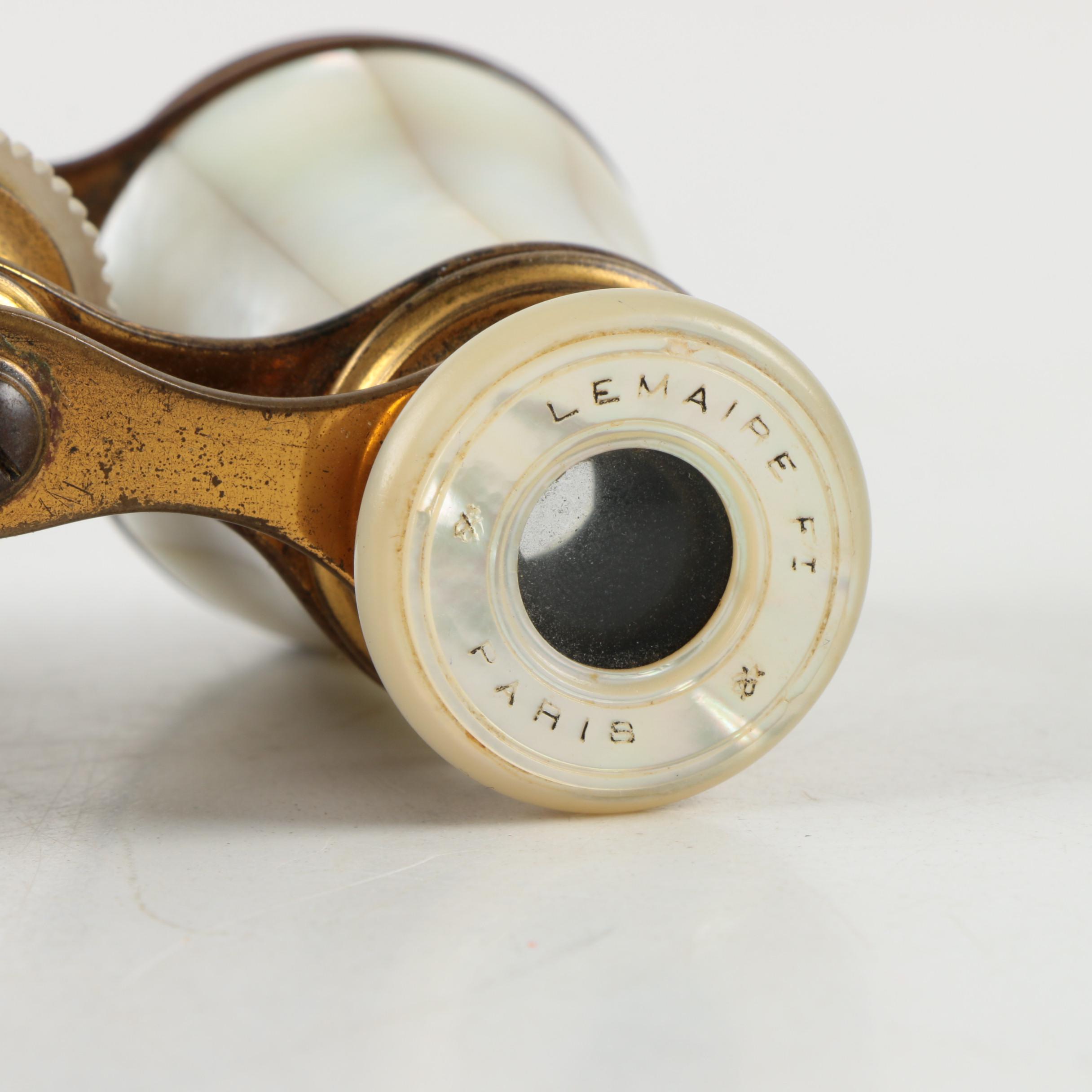 Vintage Lemaire Fabt Mother of Pearl Opera Glasses