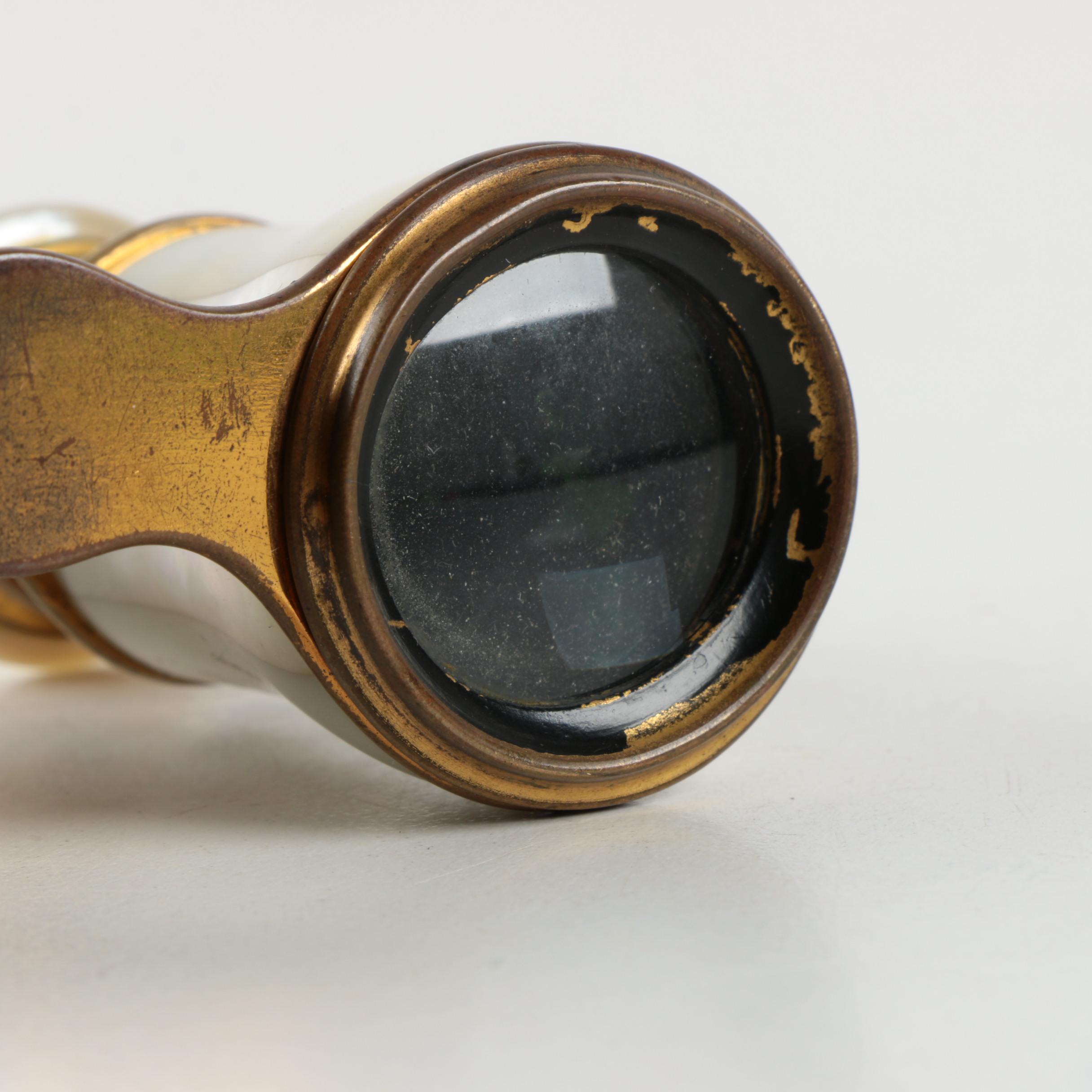 Vintage Lemaire Fabt Mother of Pearl Opera Glasses