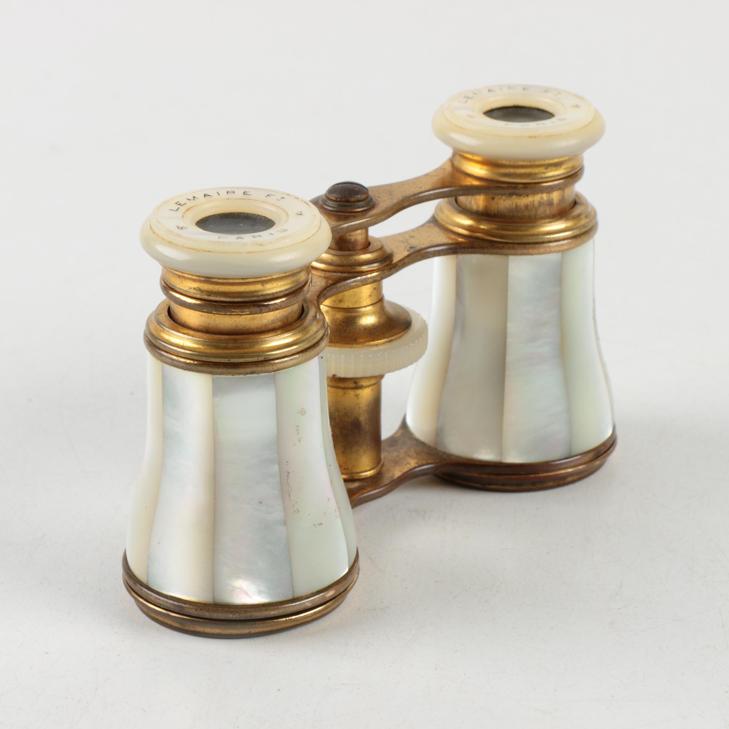 Vintage Lemaire Fabt Mother of Pearl Opera Glasses