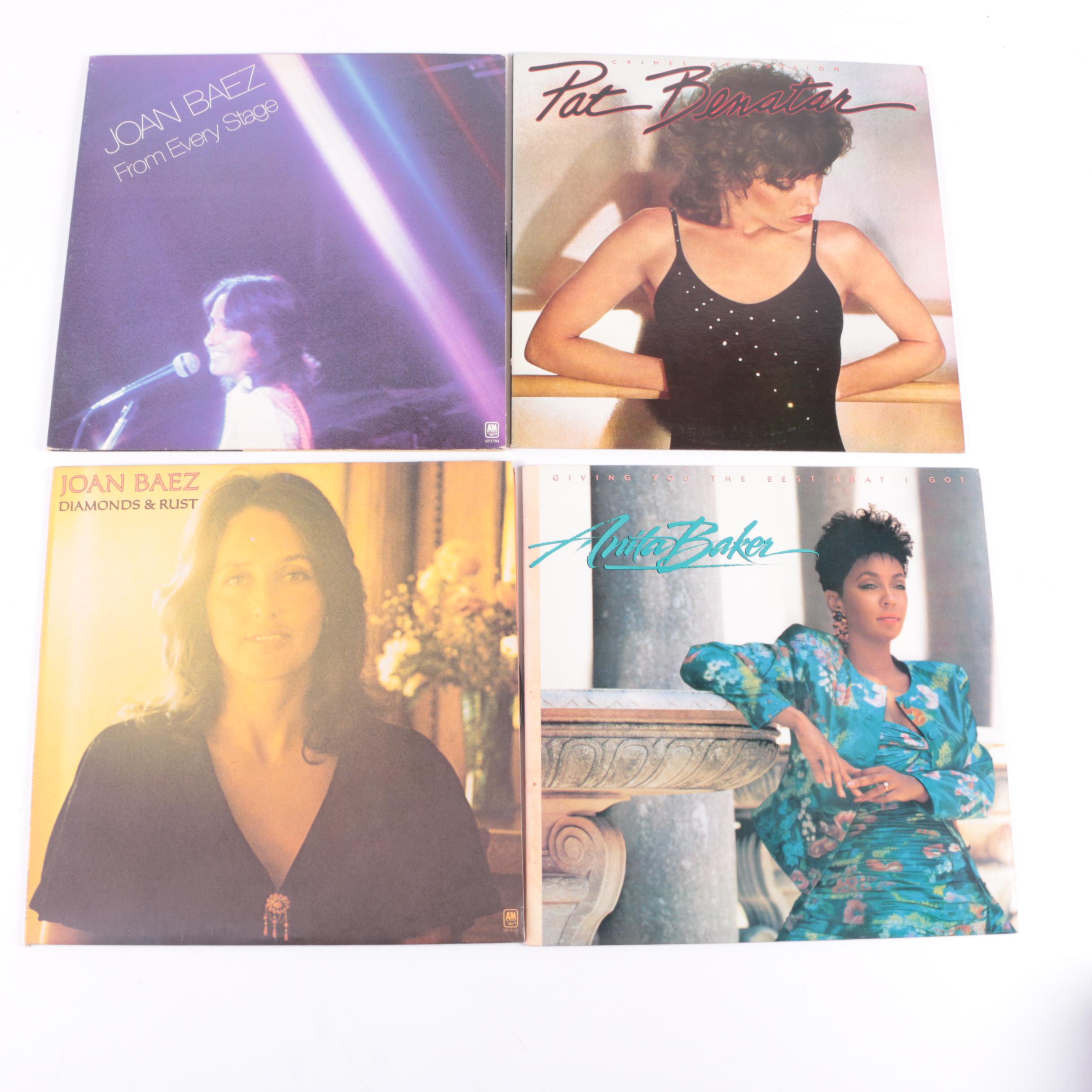 Assortment of LP Records by Female Singers