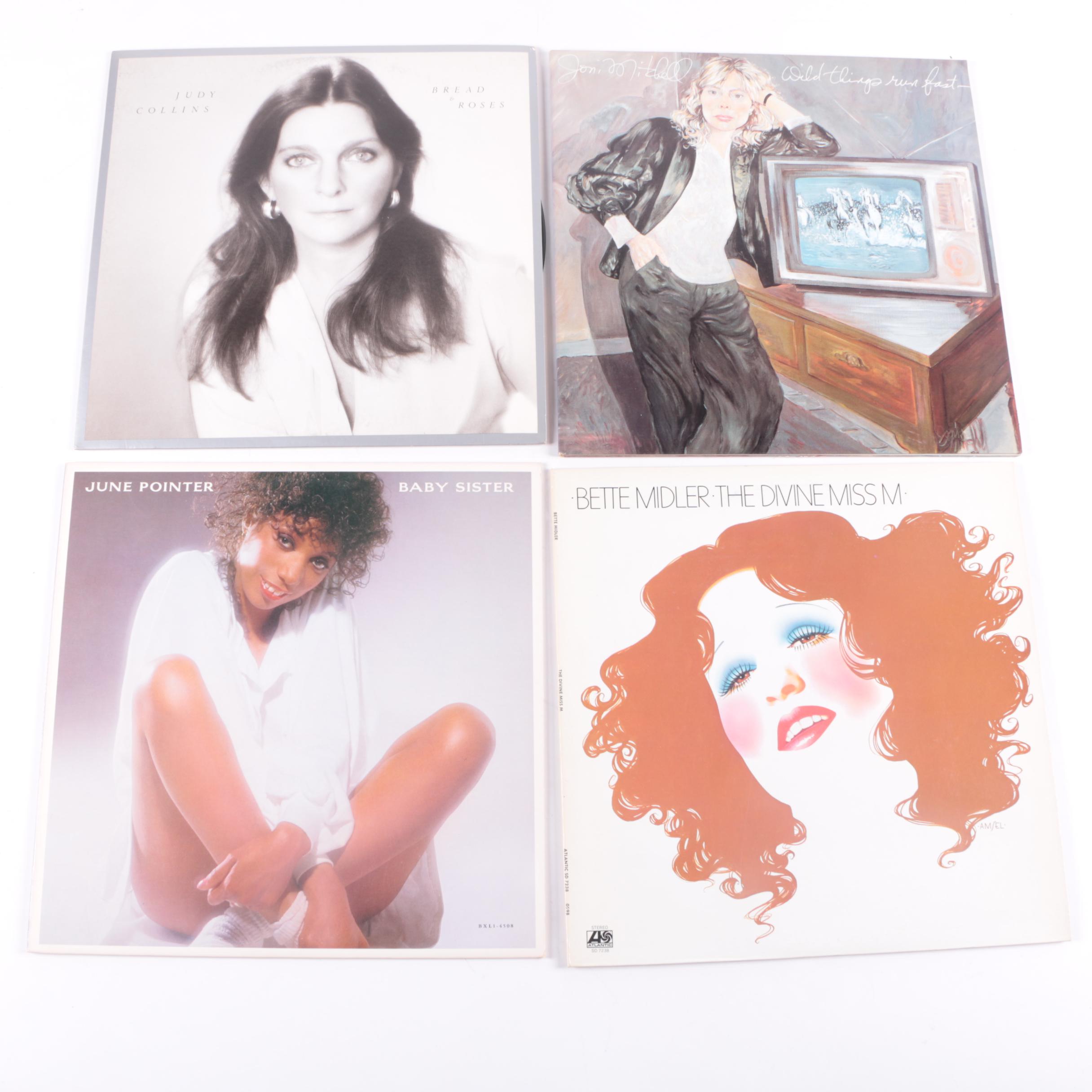 Assortment of LP Records by Female Singers