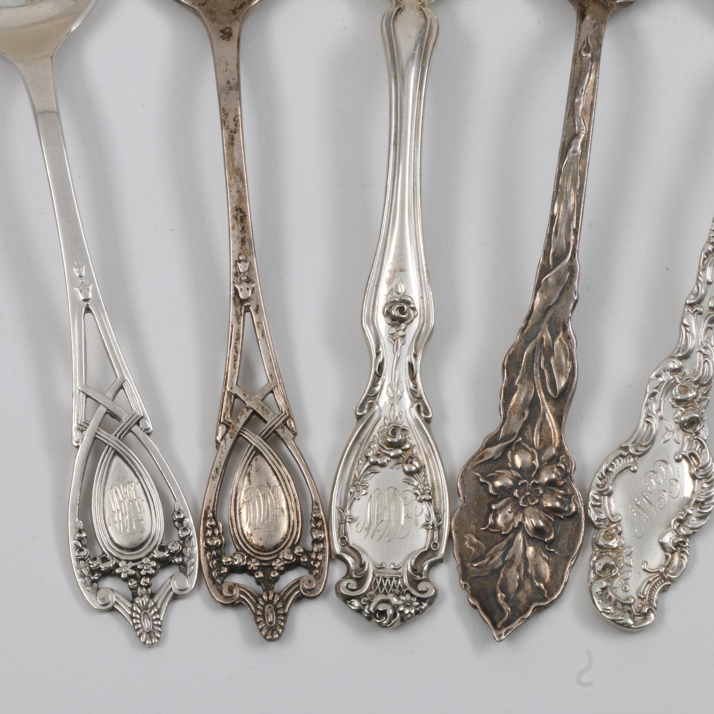 Collection of Vintage and Antique Sterling Silver Spoons