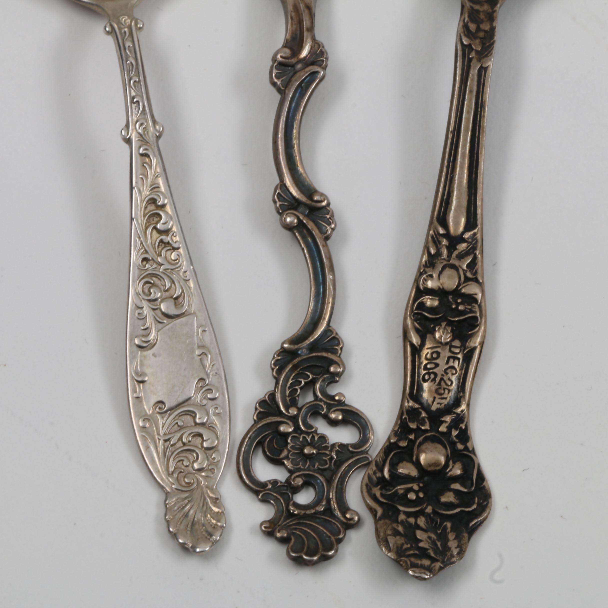 Collection of Vintage and Antique Sterling Silver Spoons