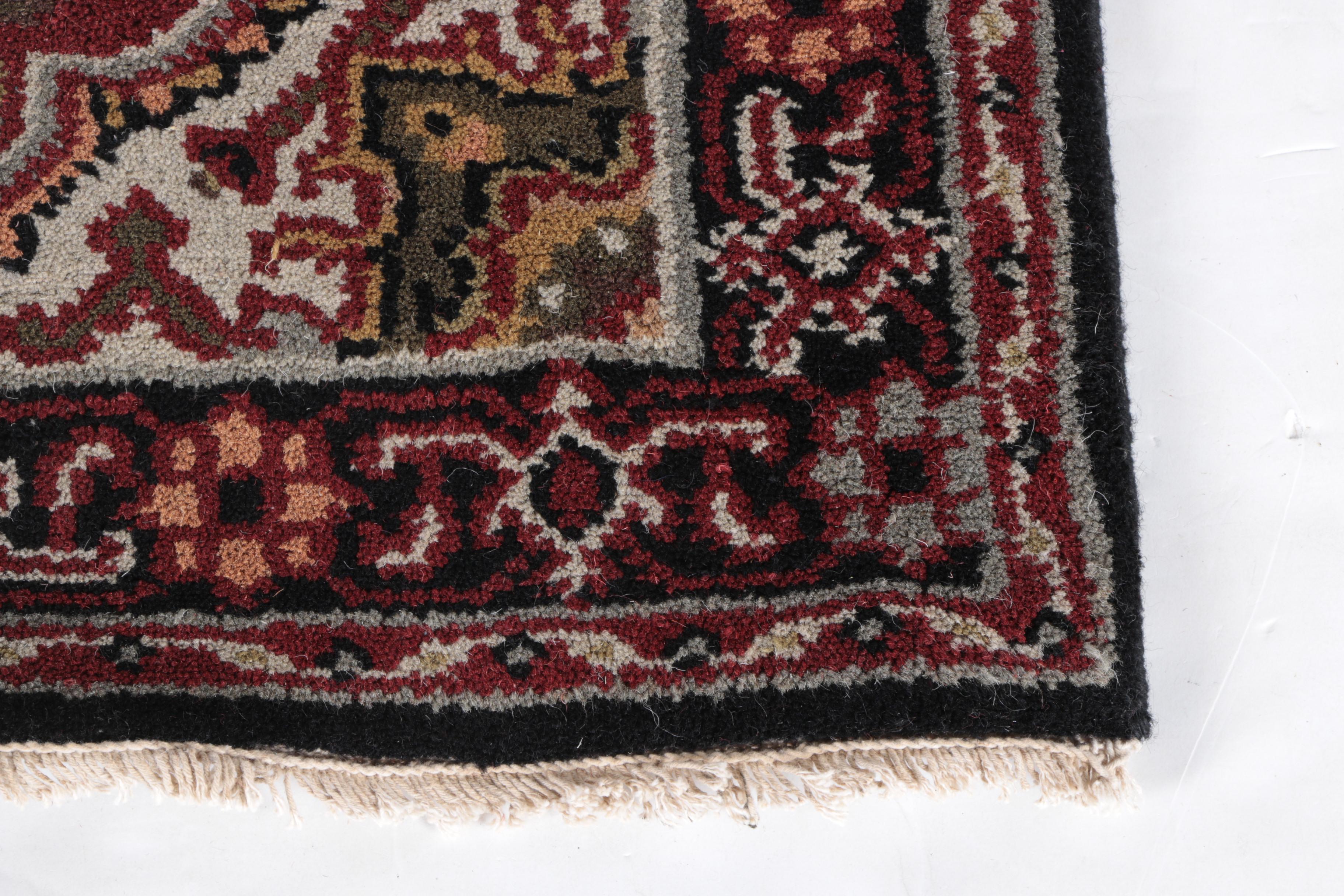 Hand-Knotted Indo-Heriz Carpet Runner