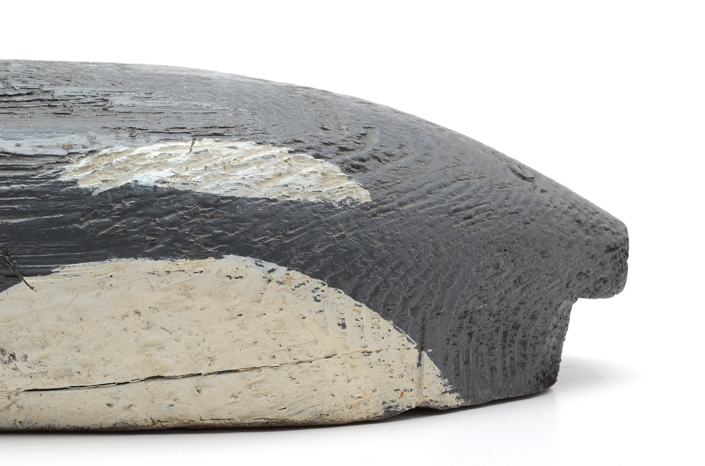 Hand Painted Carved Wood Folk Art Duck Decoy