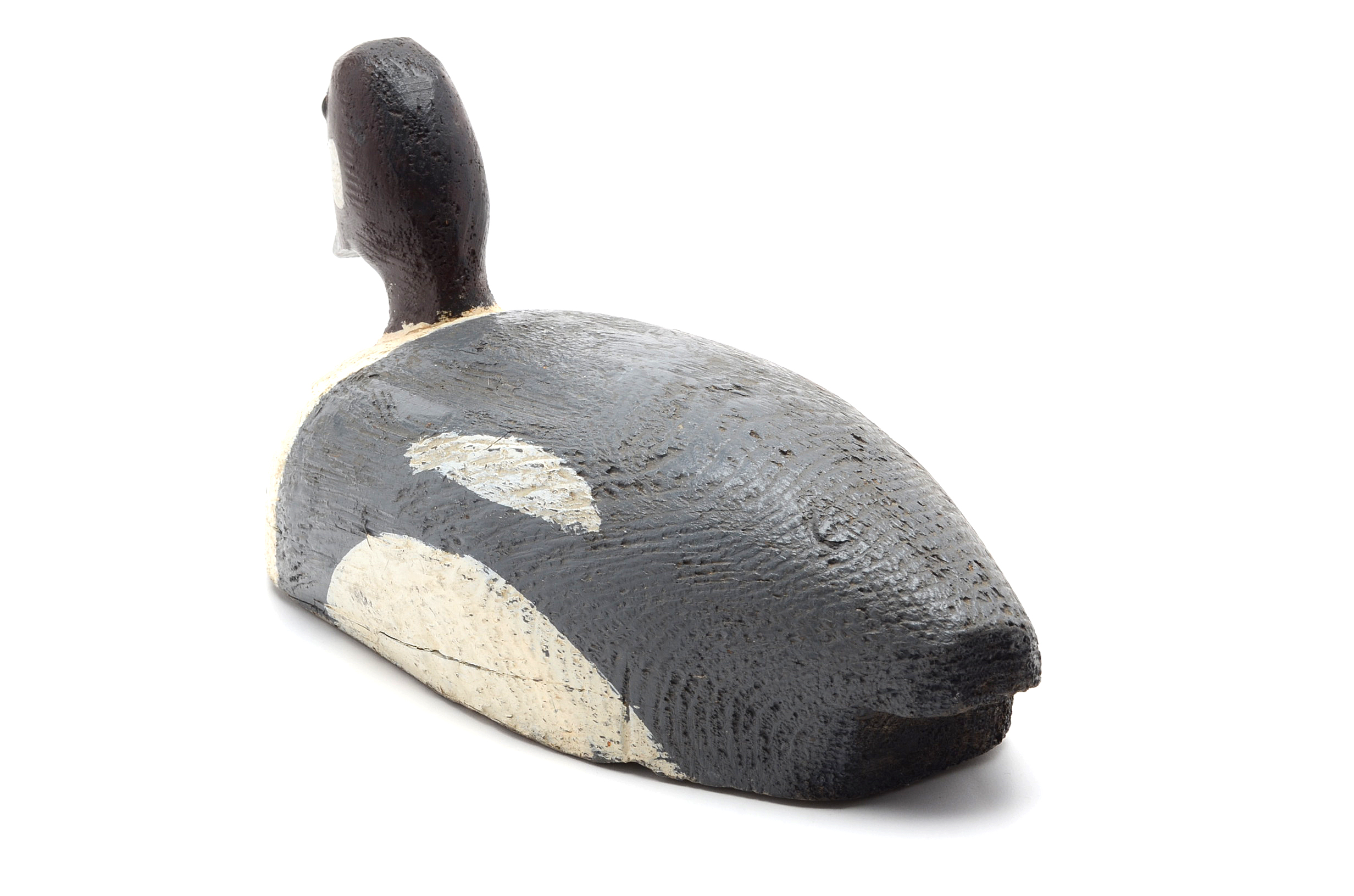 Hand Painted Carved Wood Folk Art Duck Decoy