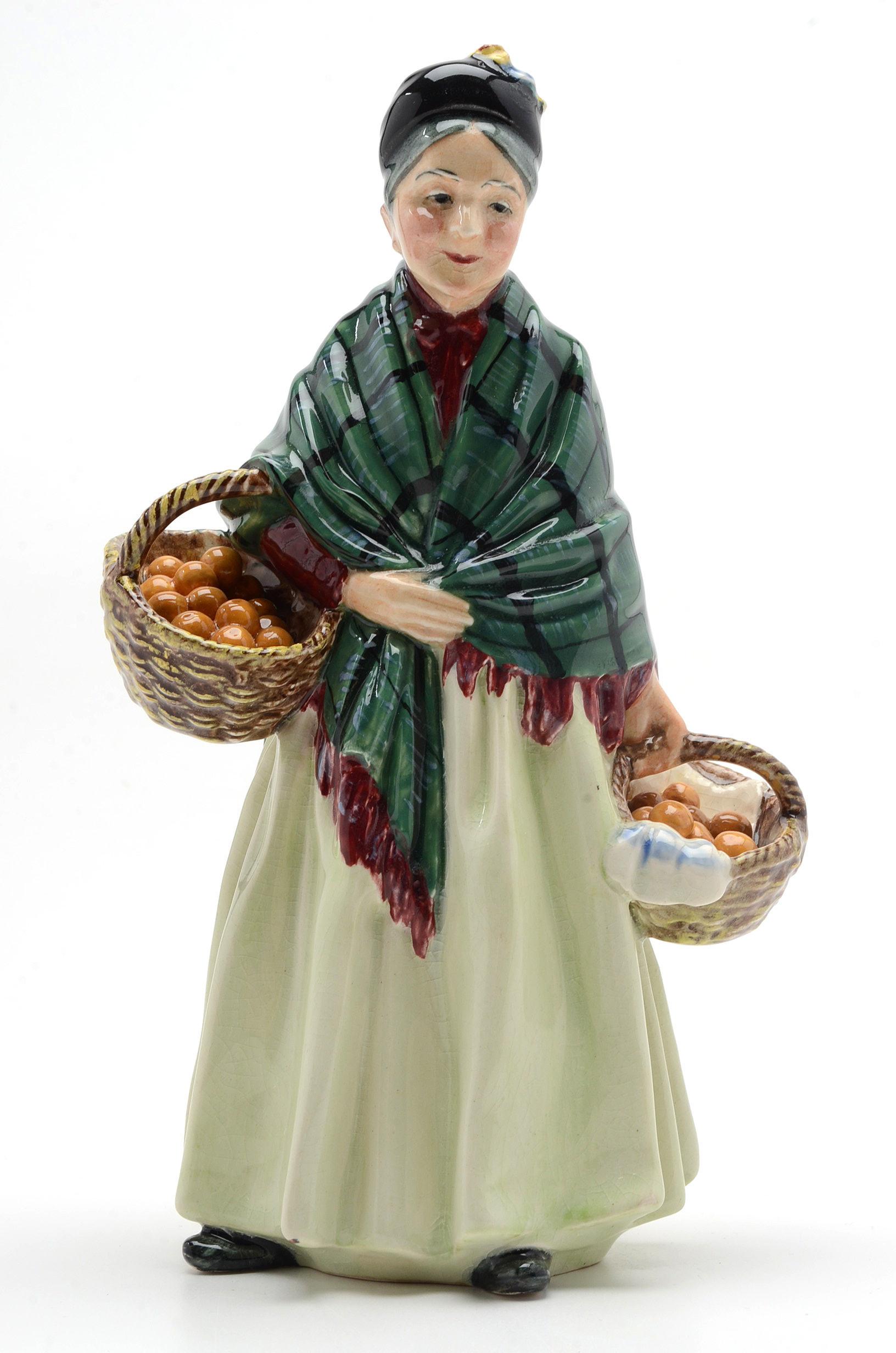 Royal Doulton Figurines "The Orange Lady" and "The Bachelor"