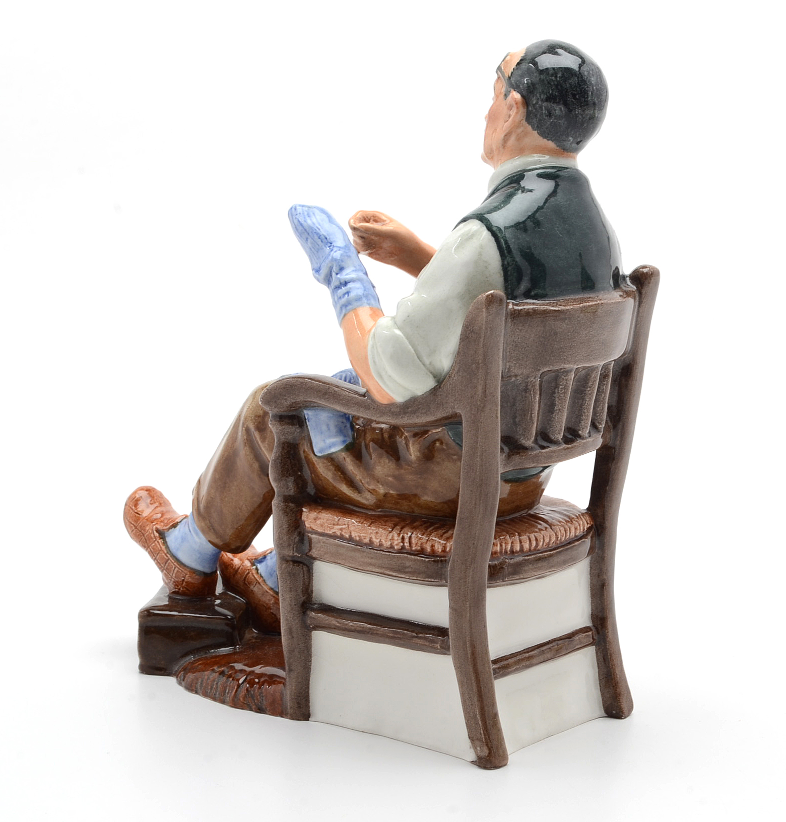 Royal Doulton Figurines "The Orange Lady" and "The Bachelor"