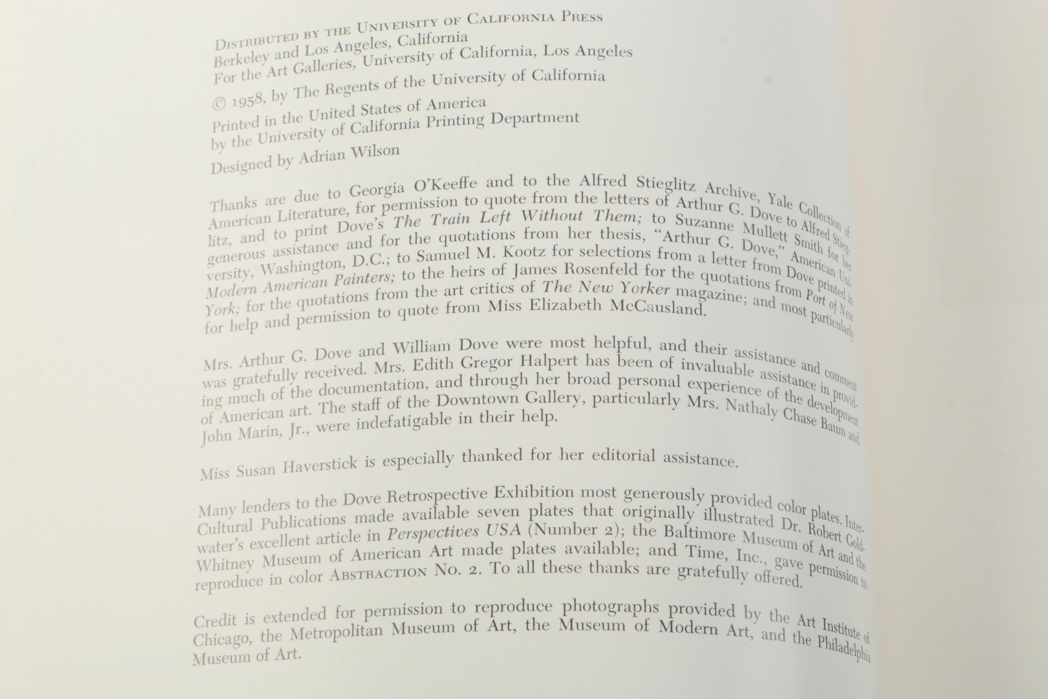 Signed 1958 "Arthur G. Dove" and 1957 "Hans Hofman" by Frederick S. Wight