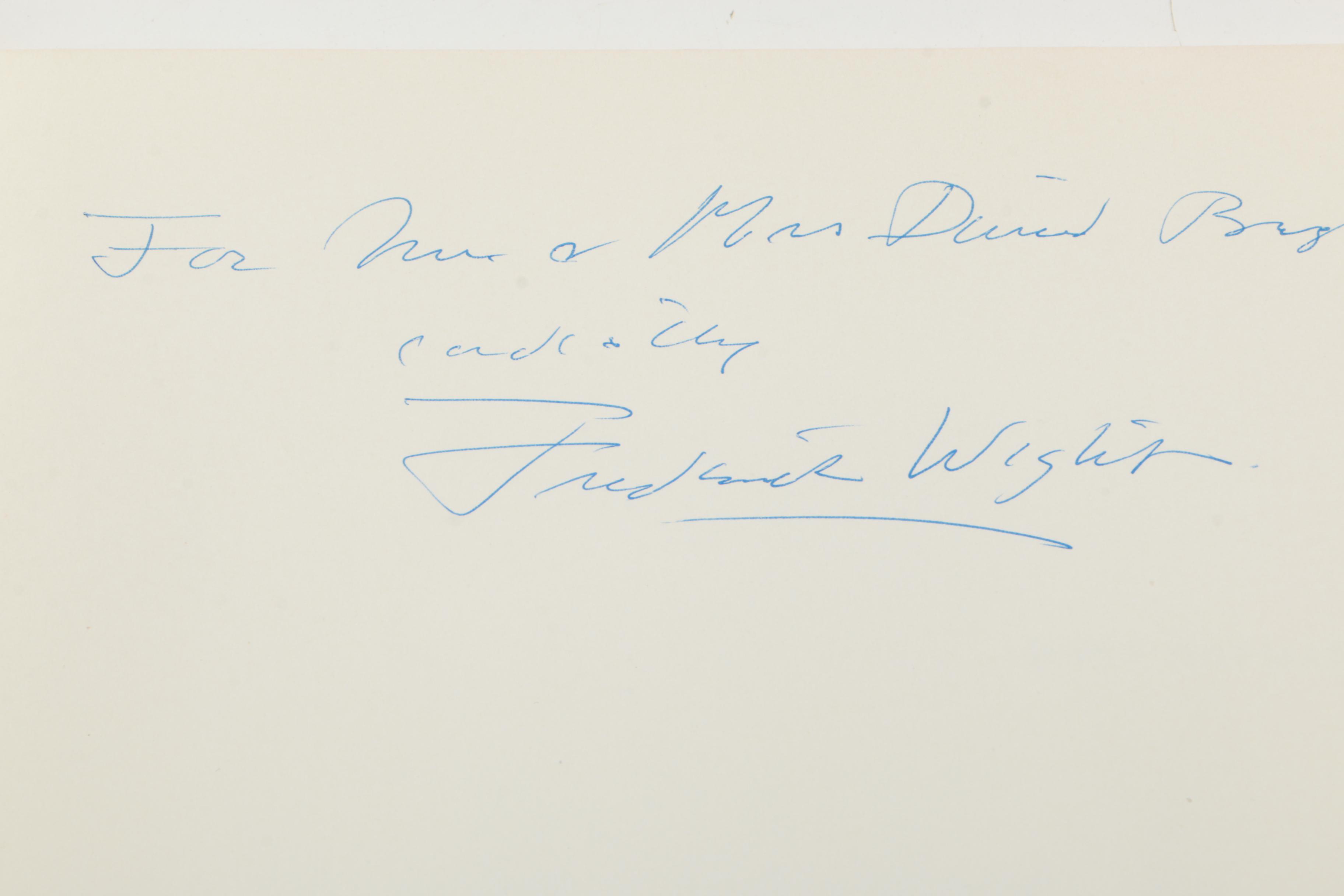 Signed 1958 "Arthur G. Dove" and 1957 "Hans Hofman" by Frederick S. Wight