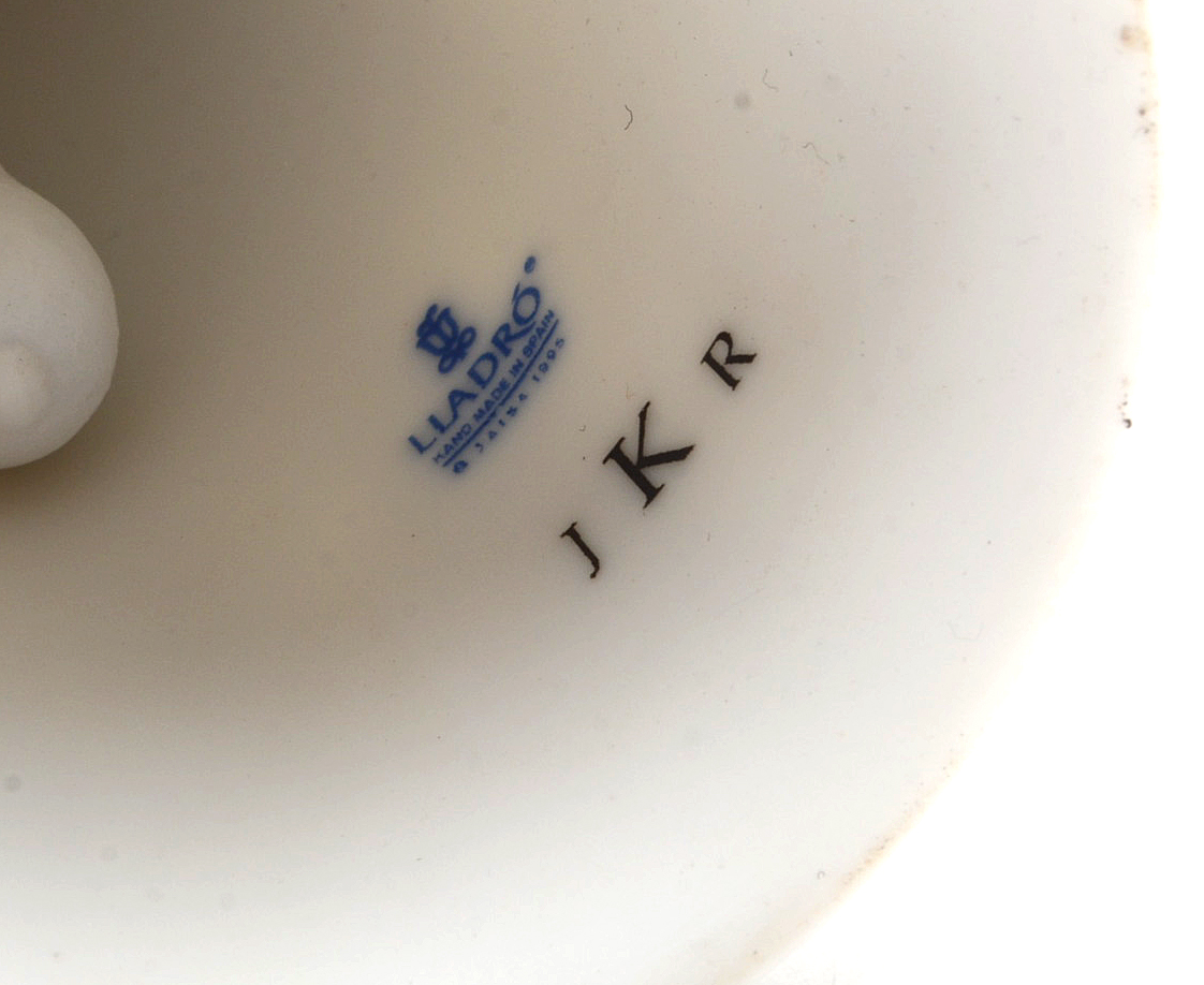 Lladro Porcelain Bride Bell and Bride and Groom Figurine