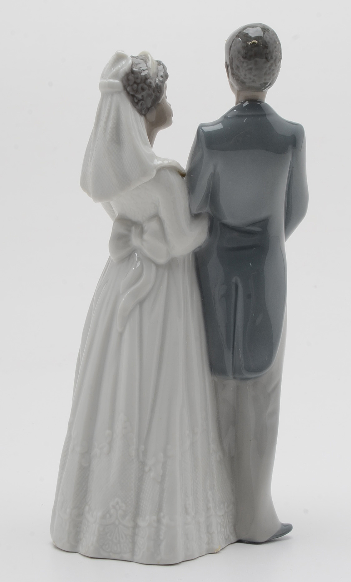 Lladro Porcelain Bride Bell and Bride and Groom Figurine