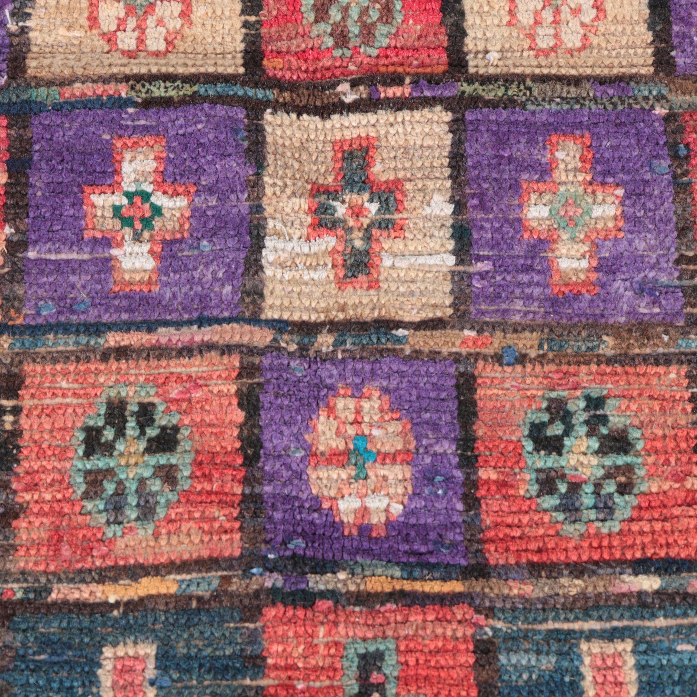 Hand-Knotted Pakistani Panel Design Area Rug