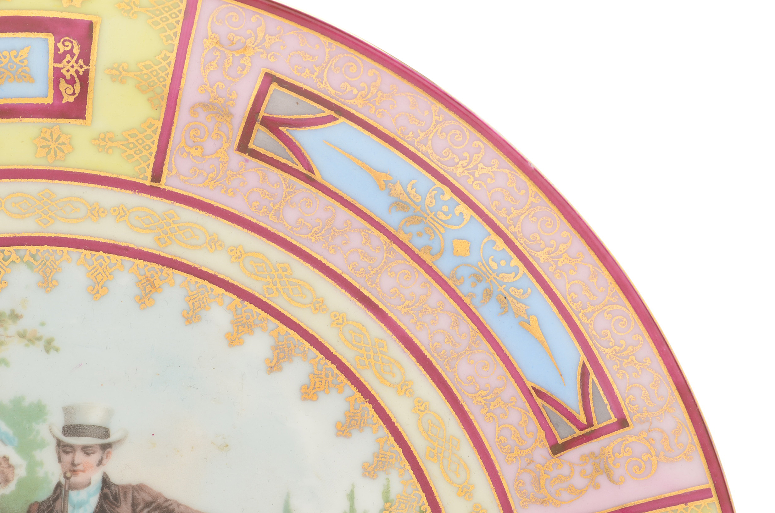 Ackermann & Fritze Embellished Transferware Plate