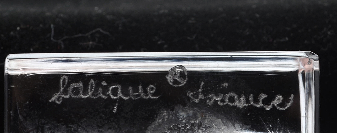 Lalique Crystal Deer Paperweight