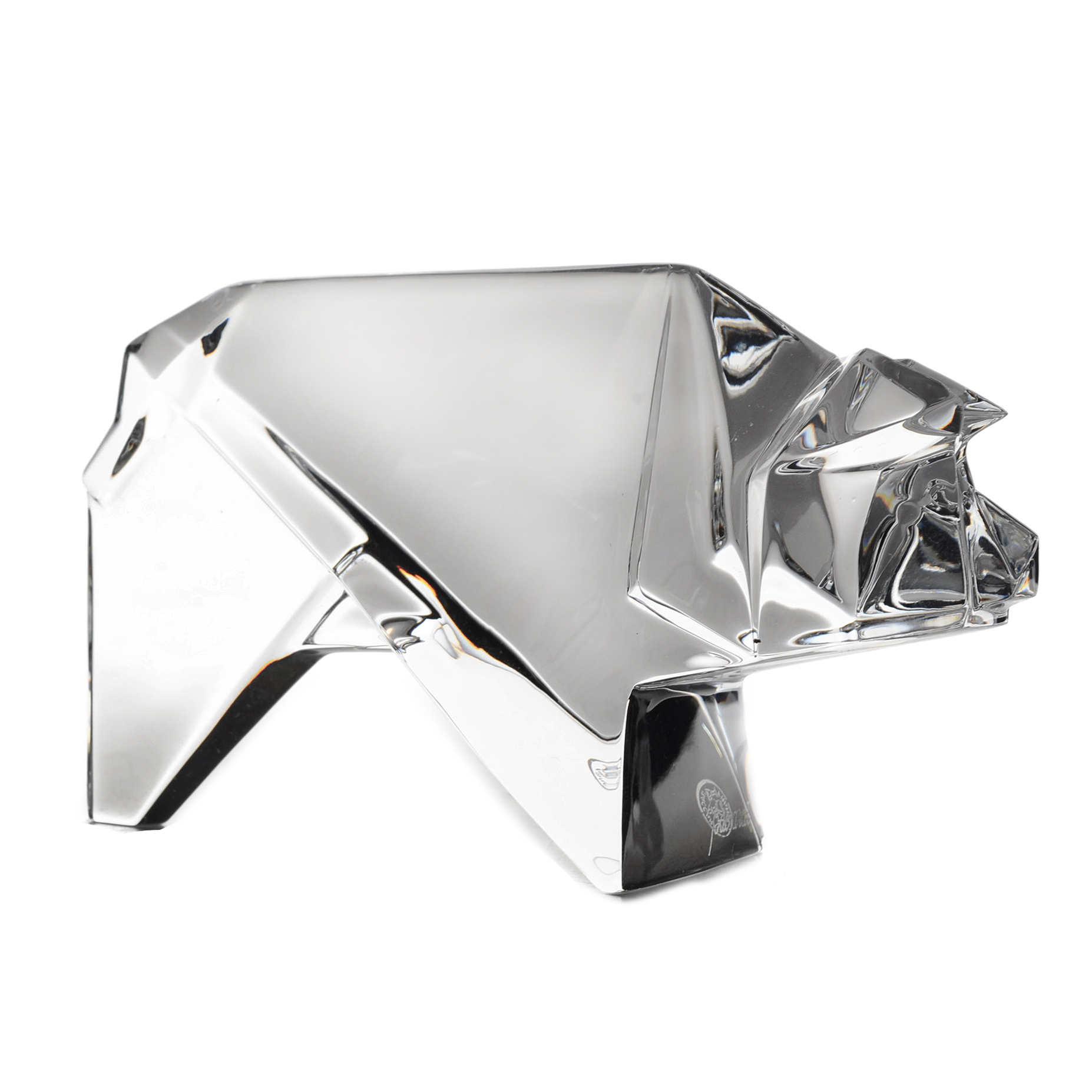 Baccarat Crystal Bull Figurine