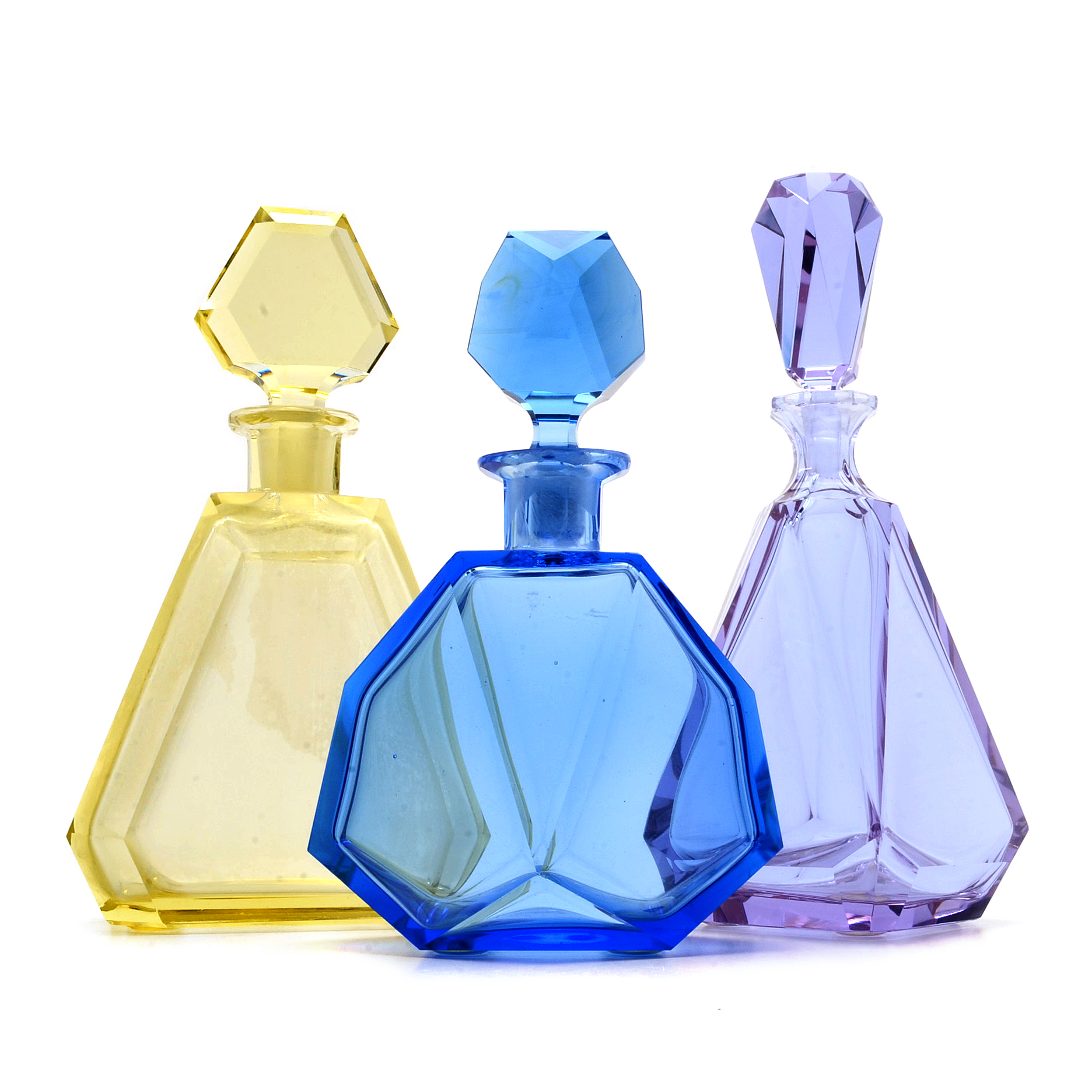 Vintage Cut Glass Factice Perfume Bottles