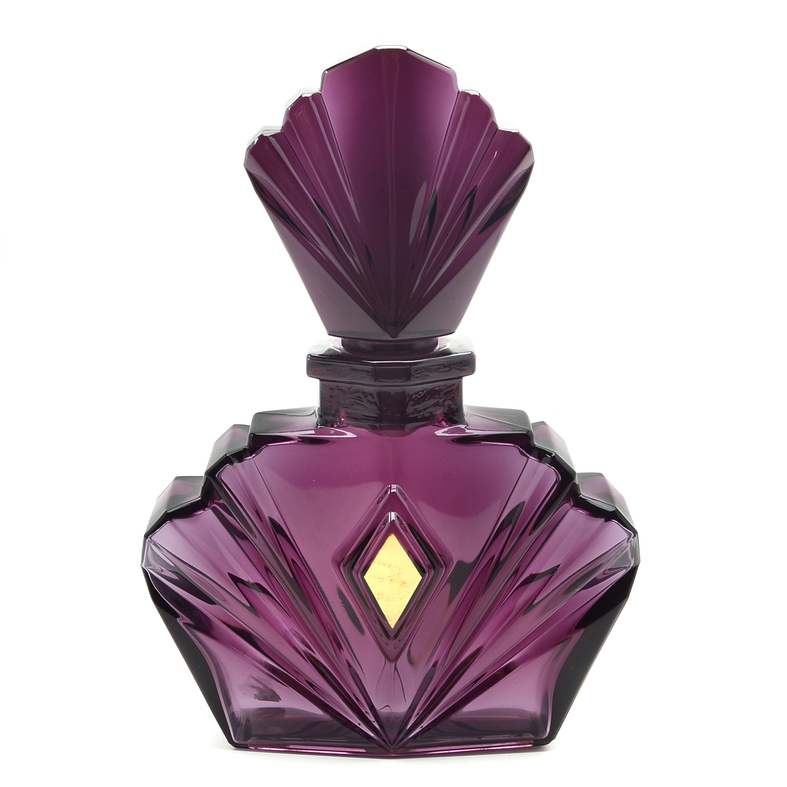 Vintage Violet Glass Factice Perfume Bottle