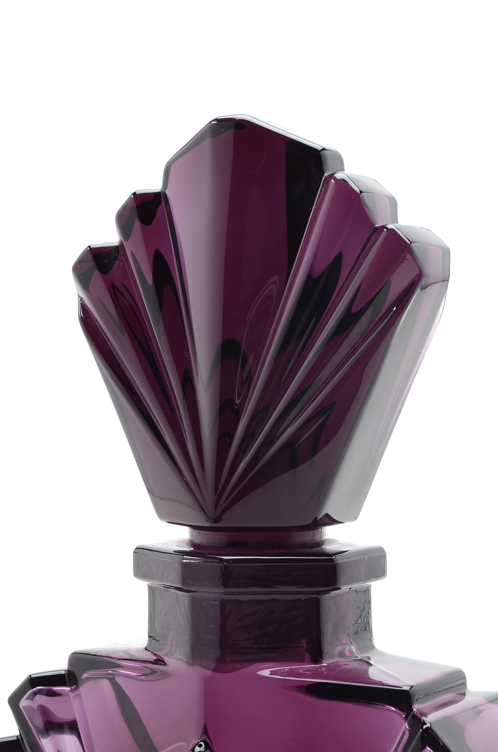 Vintage Violet Glass Factice Perfume Bottle