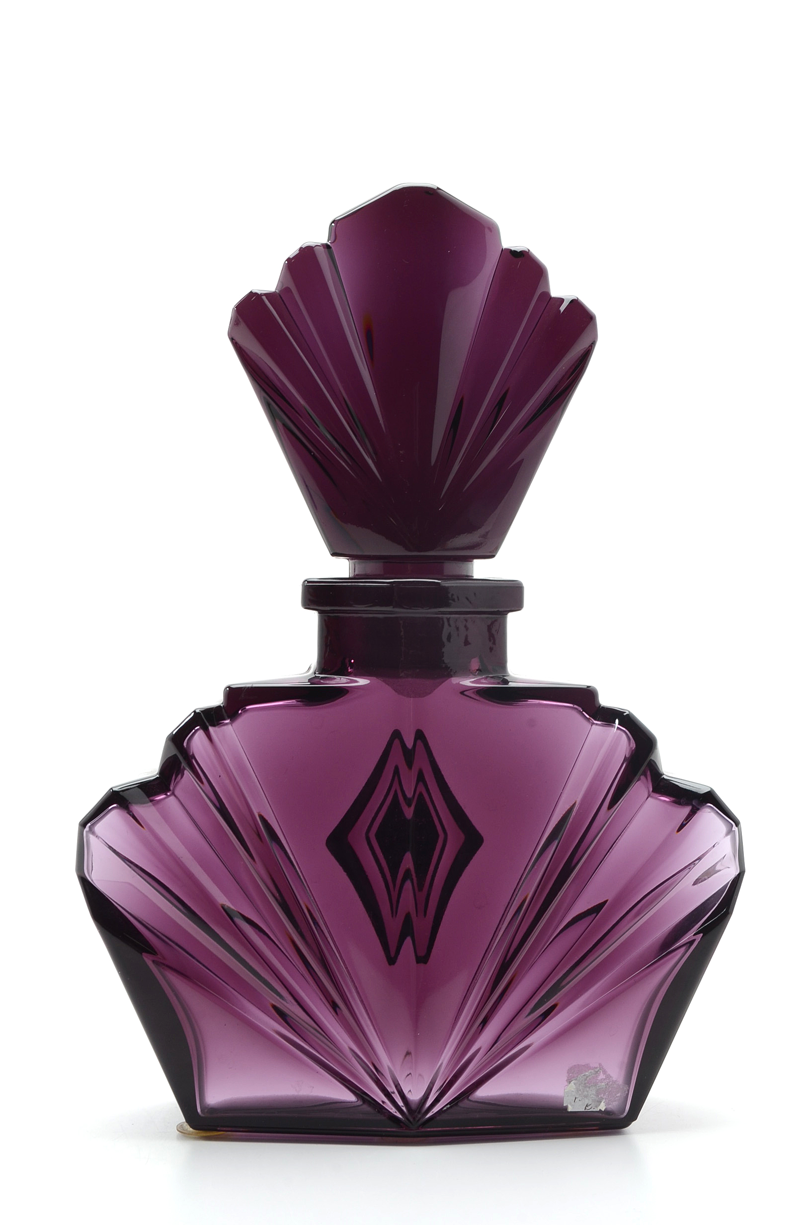 Vintage Violet Glass Factice Perfume Bottle