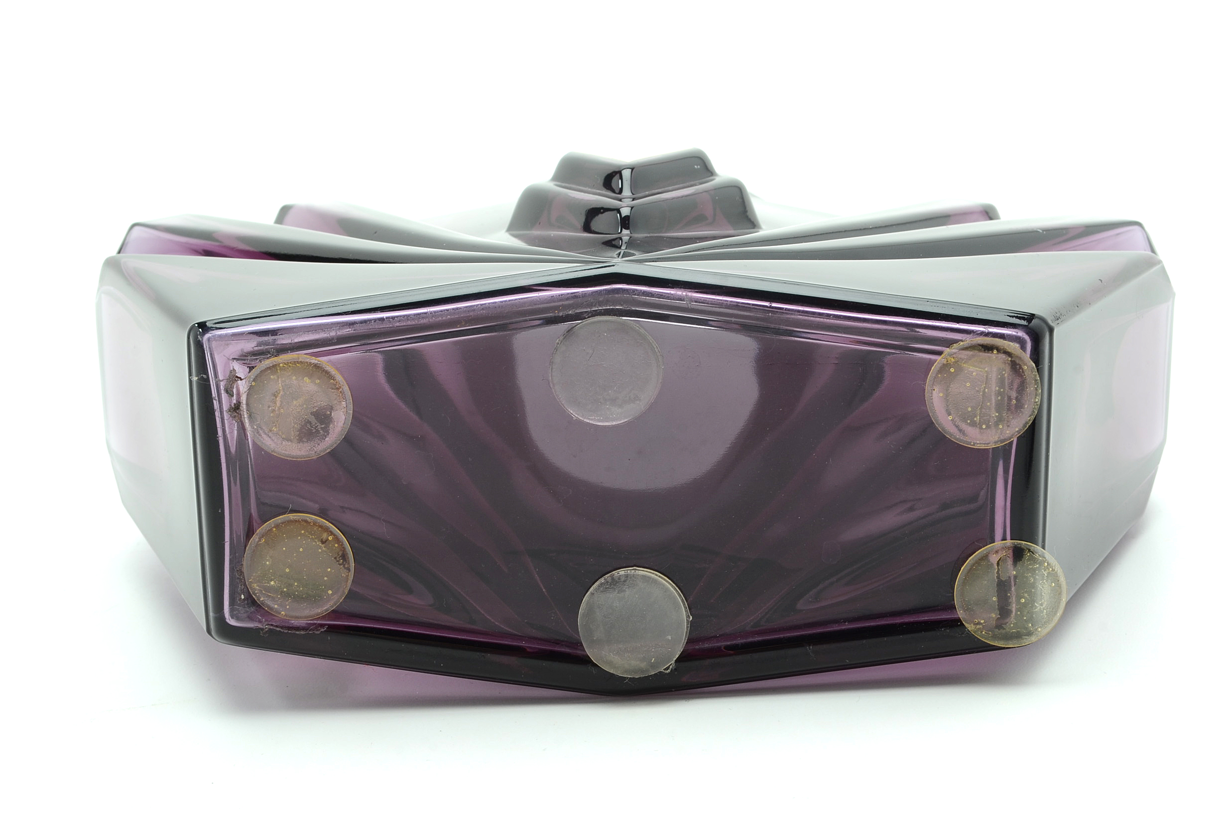 Vintage Violet Glass Factice Perfume Bottle