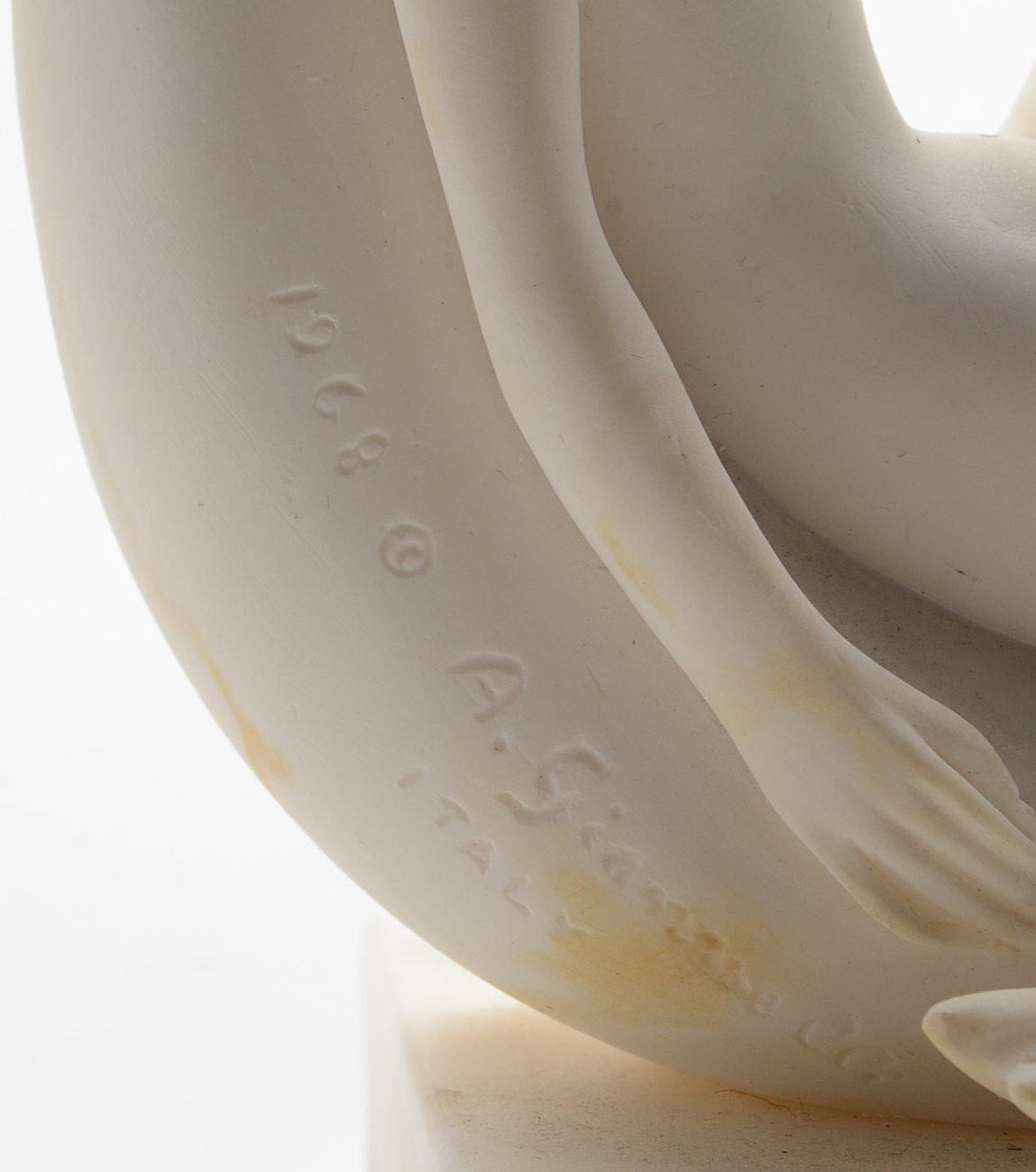 A. Giannelli Italian Alabaster Sculptural Bookends