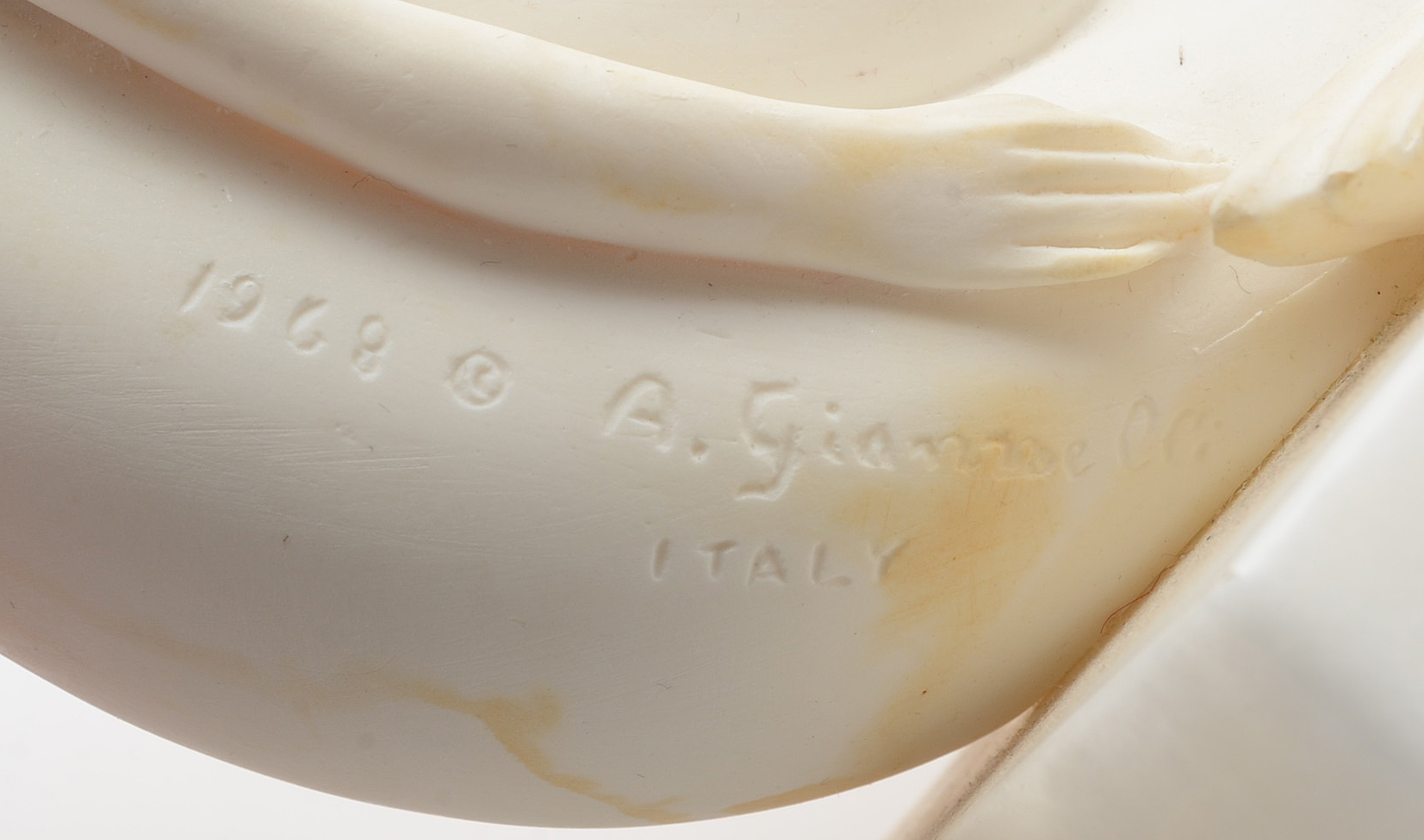 A. Giannelli Italian Alabaster Sculptural Bookends