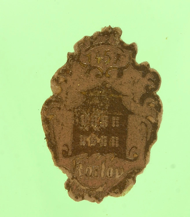 Two Vintage Glass Factice Perfume Bottles