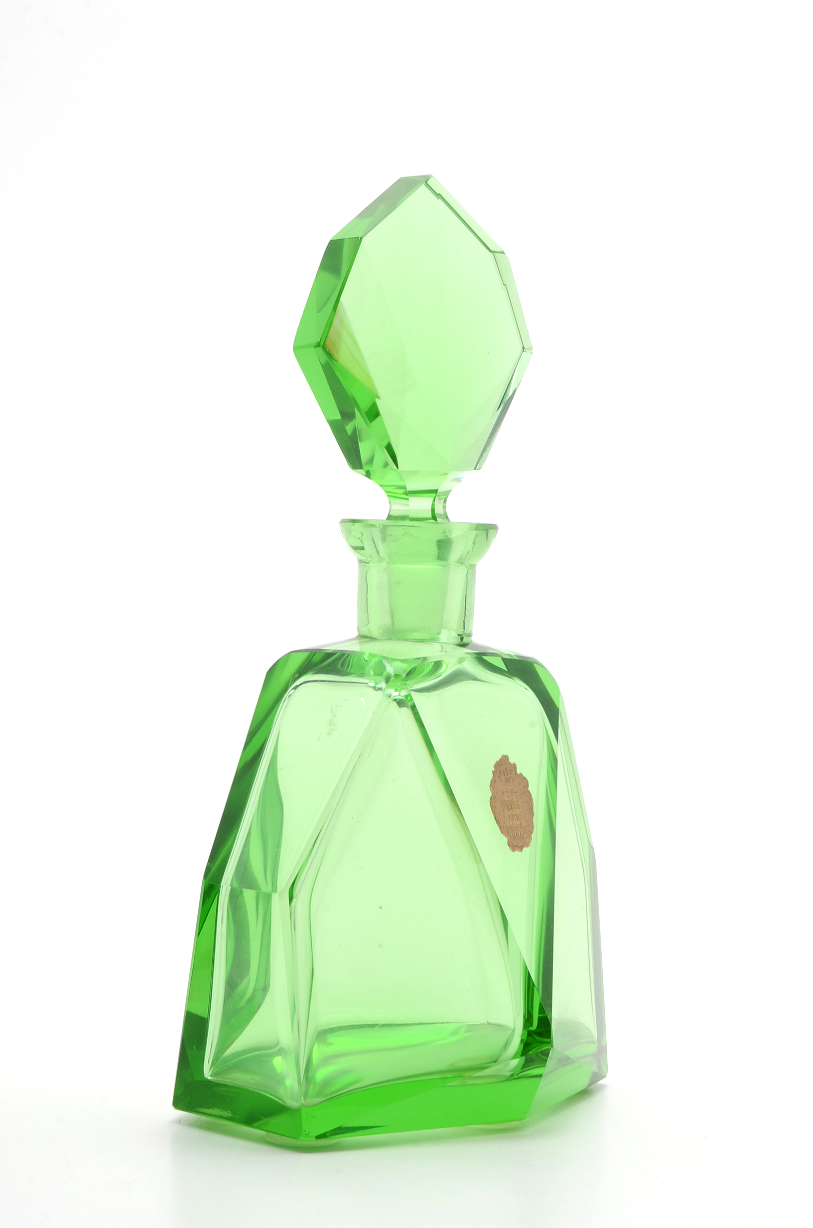 Two Vintage Glass Factice Perfume Bottles