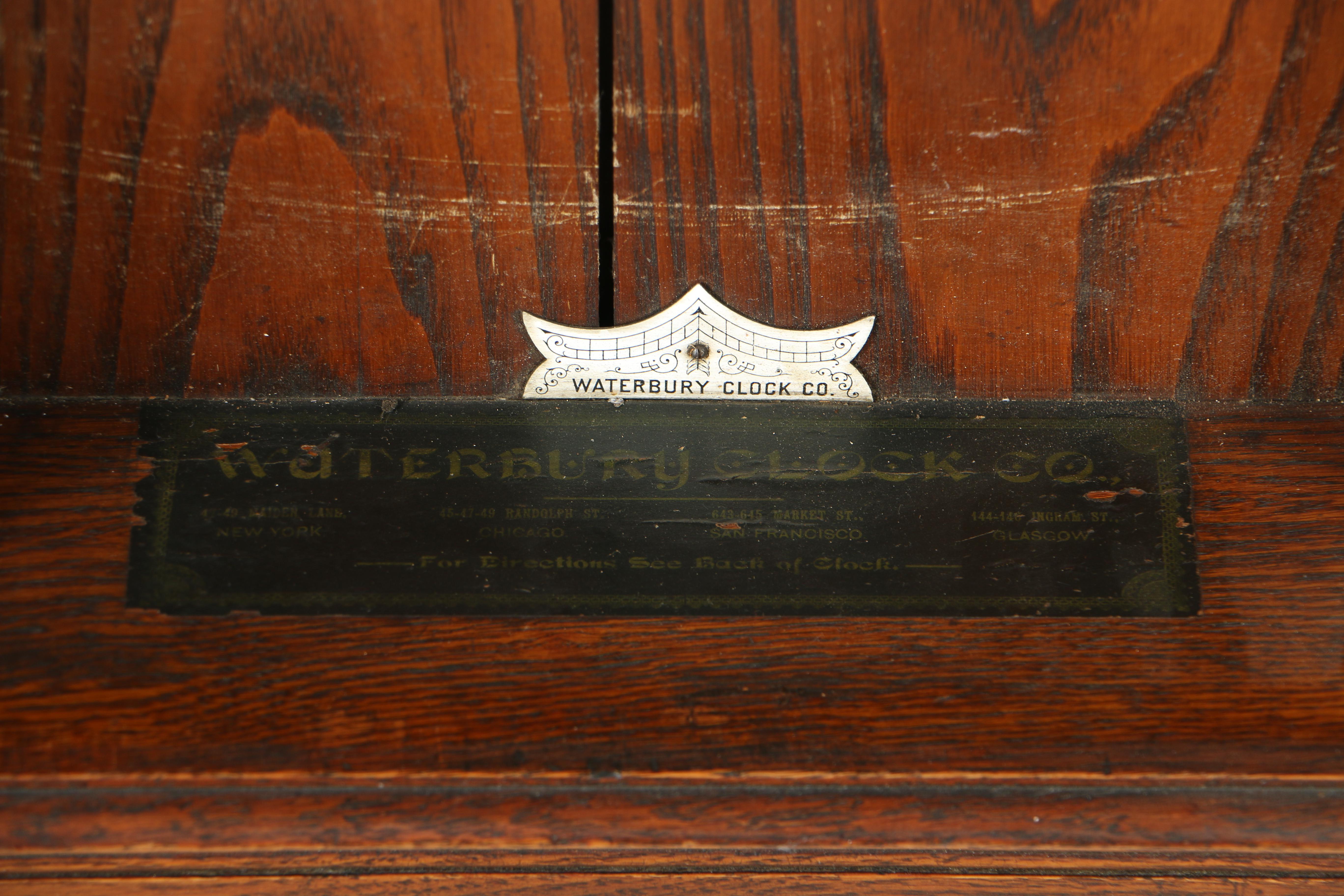 Early 20th Century Waterbury Clock Company Regulator Clock