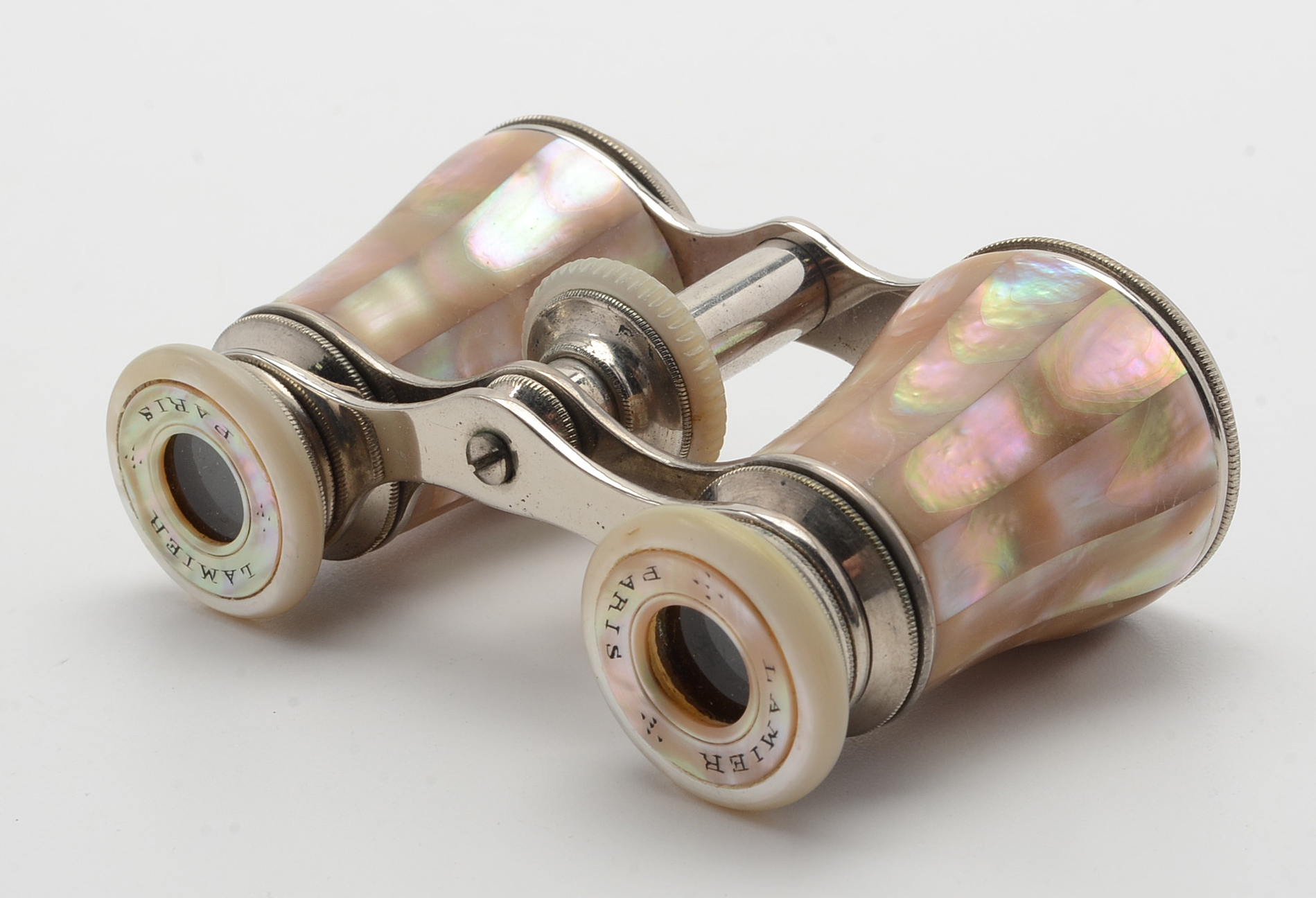 Vintage Lemaire Paris Mother of Pearl Theater Glasses in Leather Case