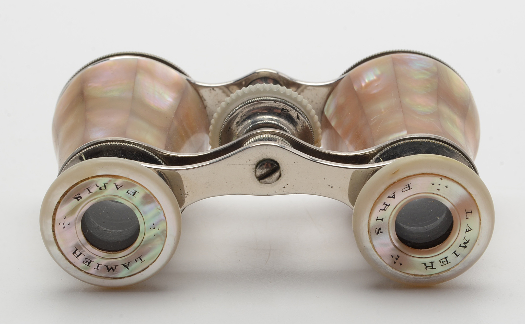 Vintage Lemaire Paris Mother of Pearl Theater Glasses in Leather Case