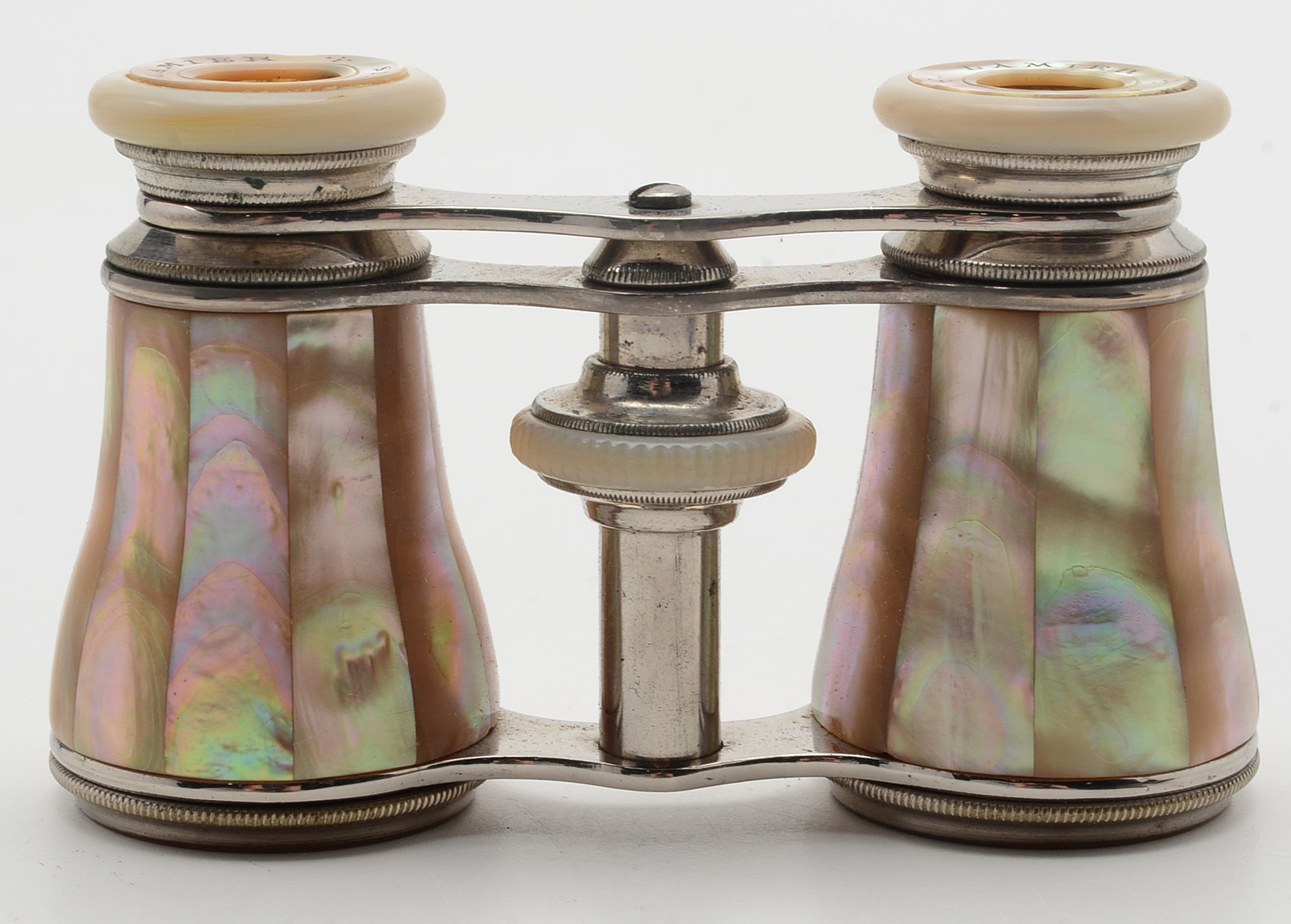 Vintage Lemaire Paris Mother of Pearl Theater Glasses in Leather Case