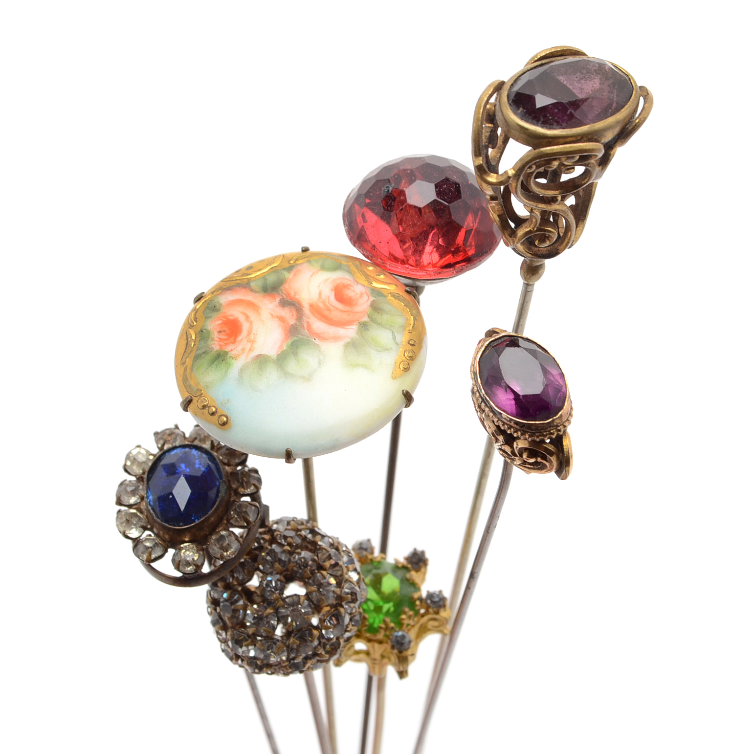 Seven Vintage Hat Pins
