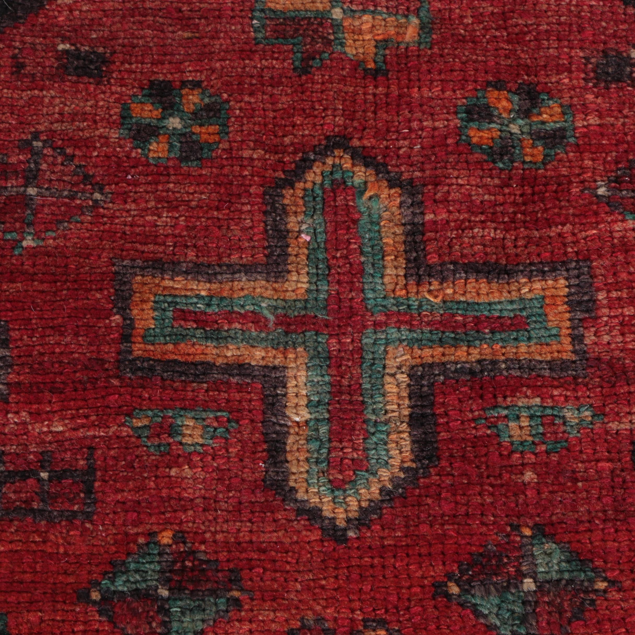 Hand-Knotted Persian Hamadan Area Rug