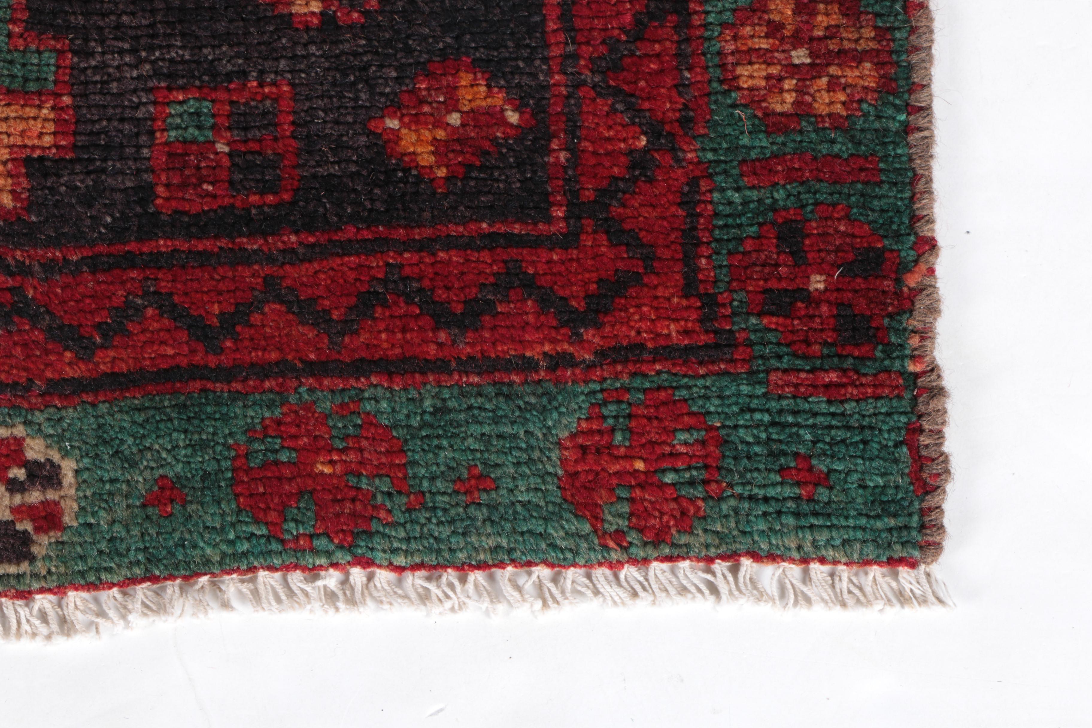 Hand-Knotted Persian Hamadan Area Rug