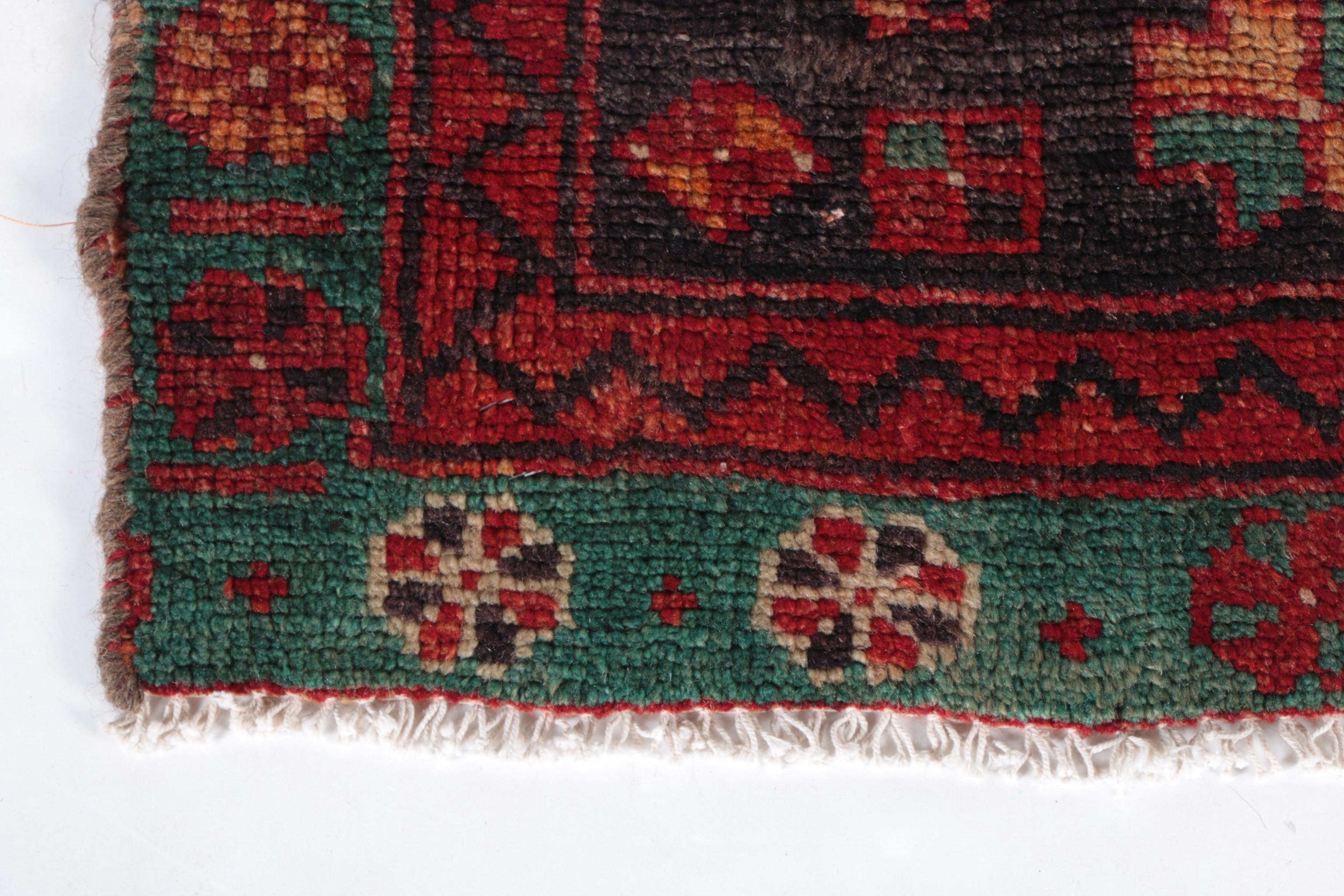 Hand-Knotted Persian Hamadan Area Rug