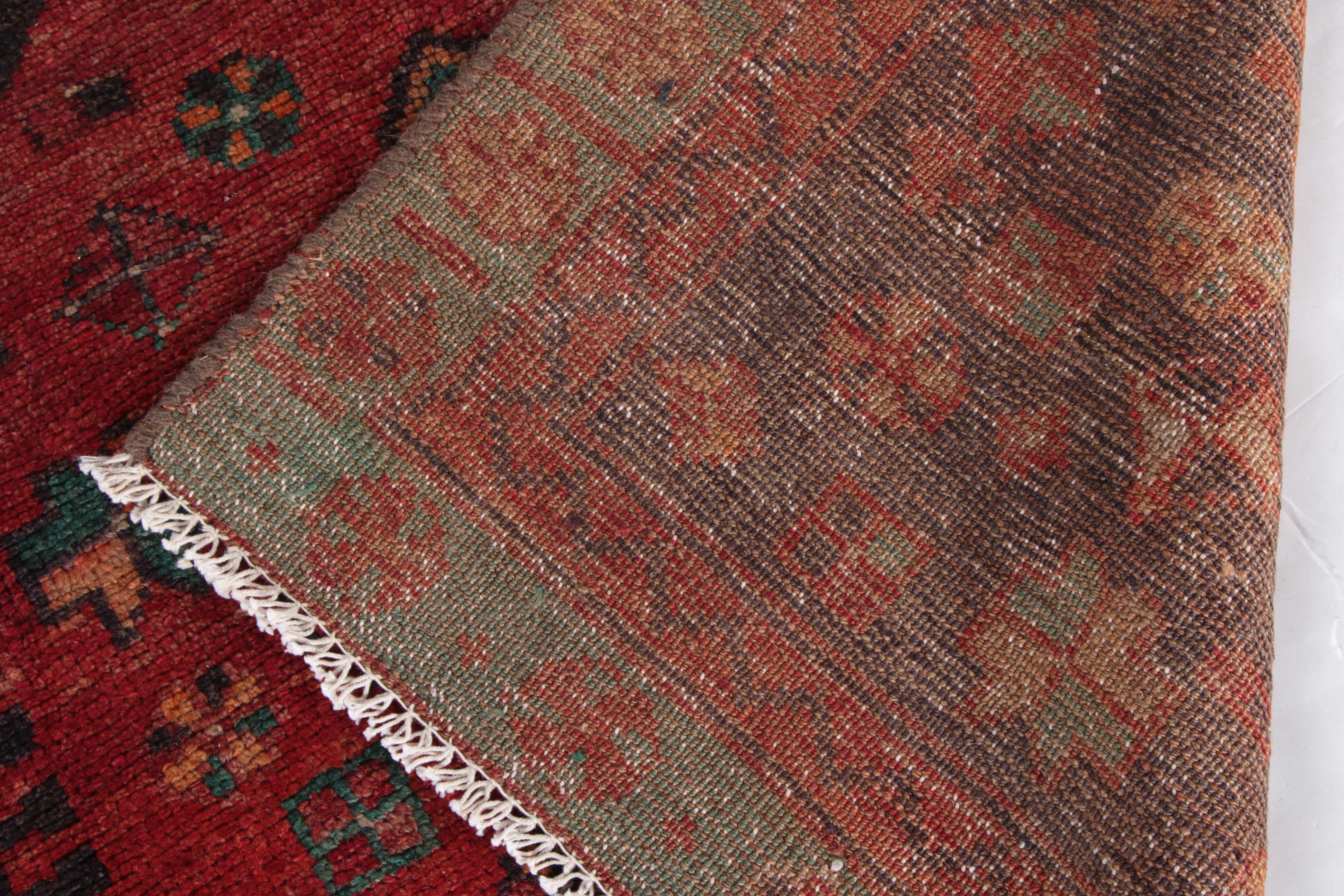 Hand-Knotted Persian Hamadan Area Rug