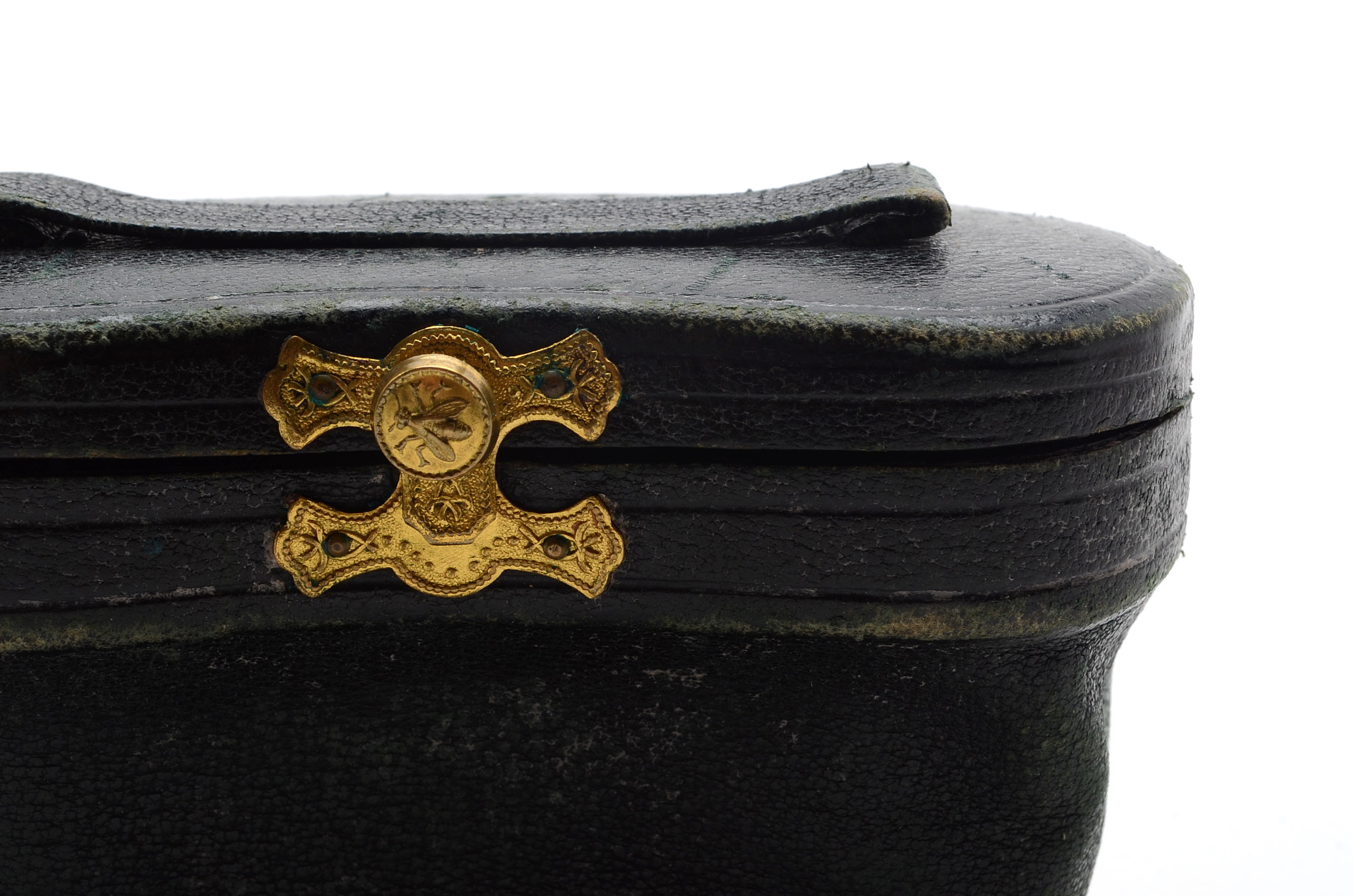 Antique Lemaire Paris Purple Mother of Pearl Theater Glasses in Original Case