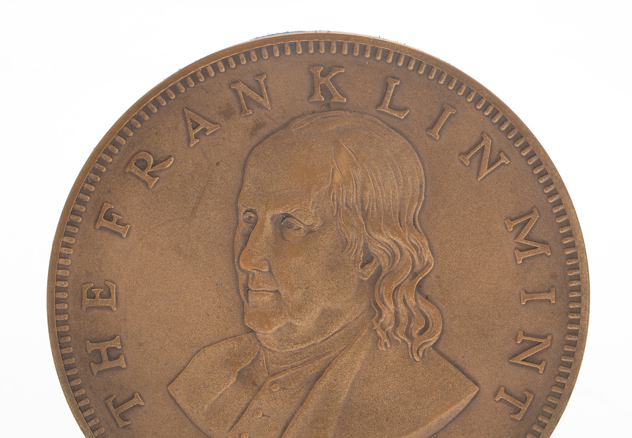 1972 The Franklin Mint Bronze Medal Paperweight