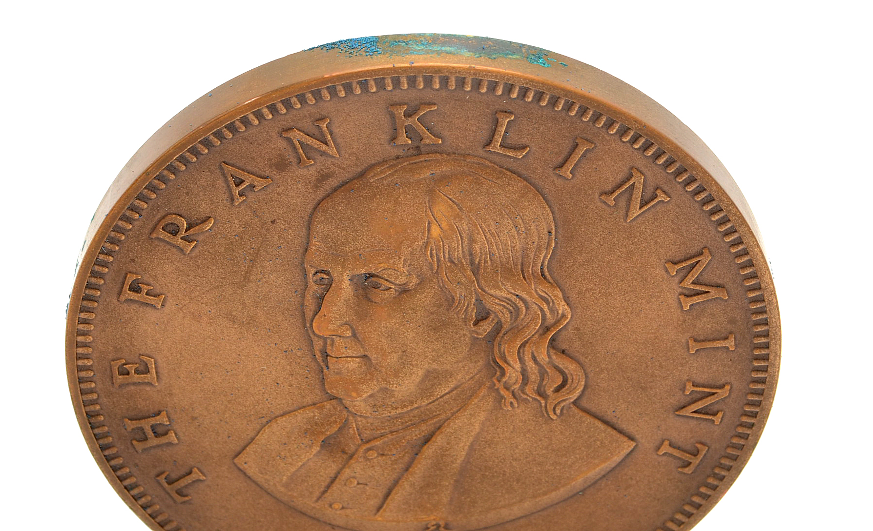 1972 The Franklin Mint Bronze Medal Paperweight