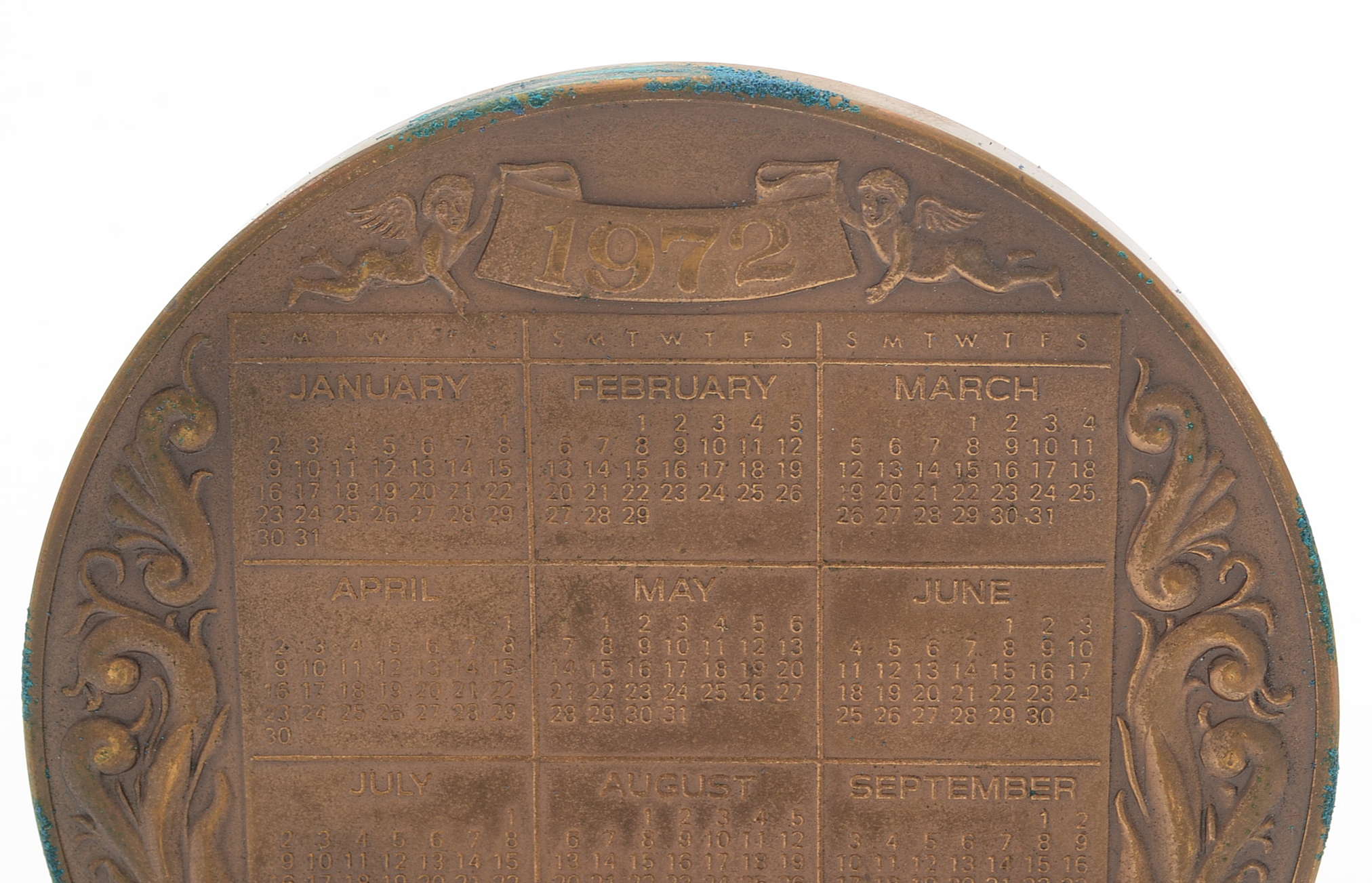 1972 The Franklin Mint Bronze Medal Paperweight