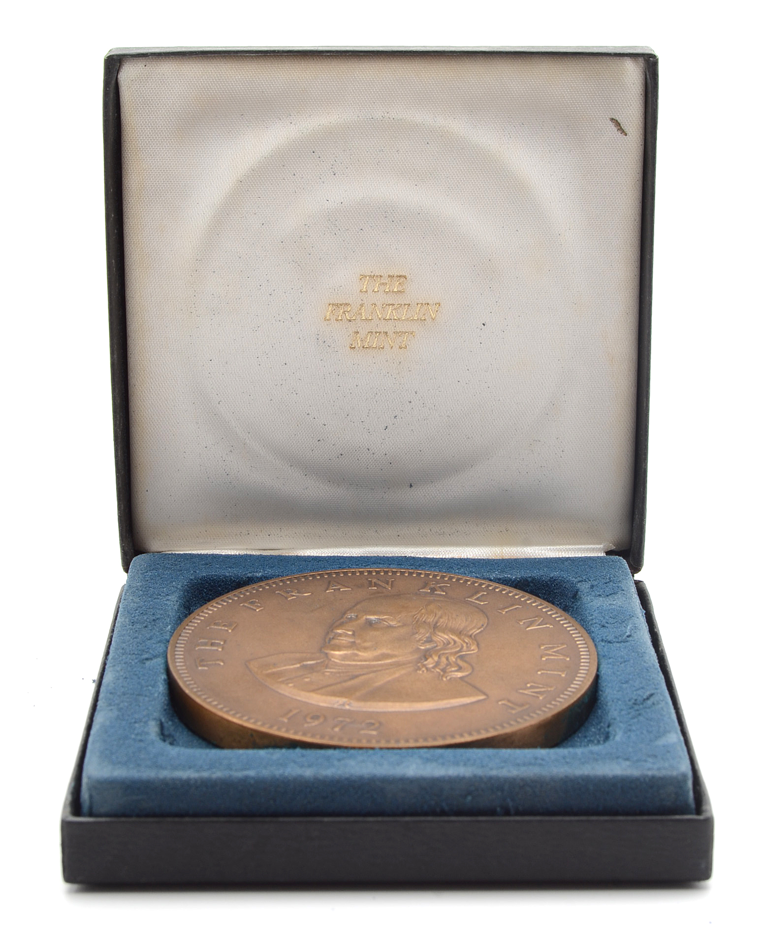 1972 The Franklin Mint Bronze Medal Paperweight